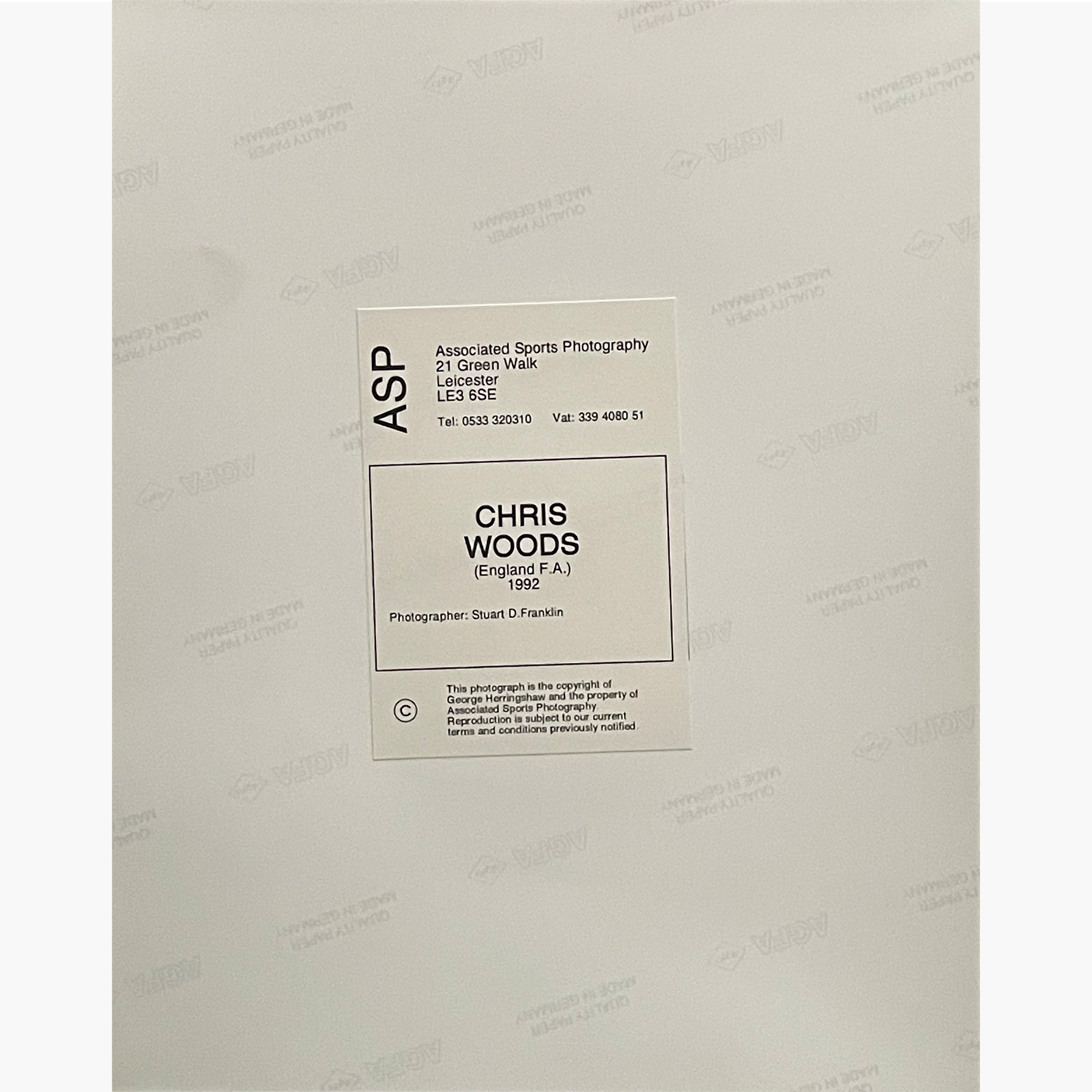 Chris Woods – Signed 25.5cm x 20cm Colour Action Press Photo