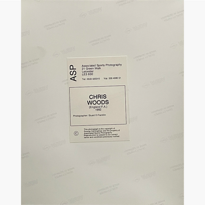 Chris Woods – Signed 25.5cm x 20cm Colour Action Press Photo