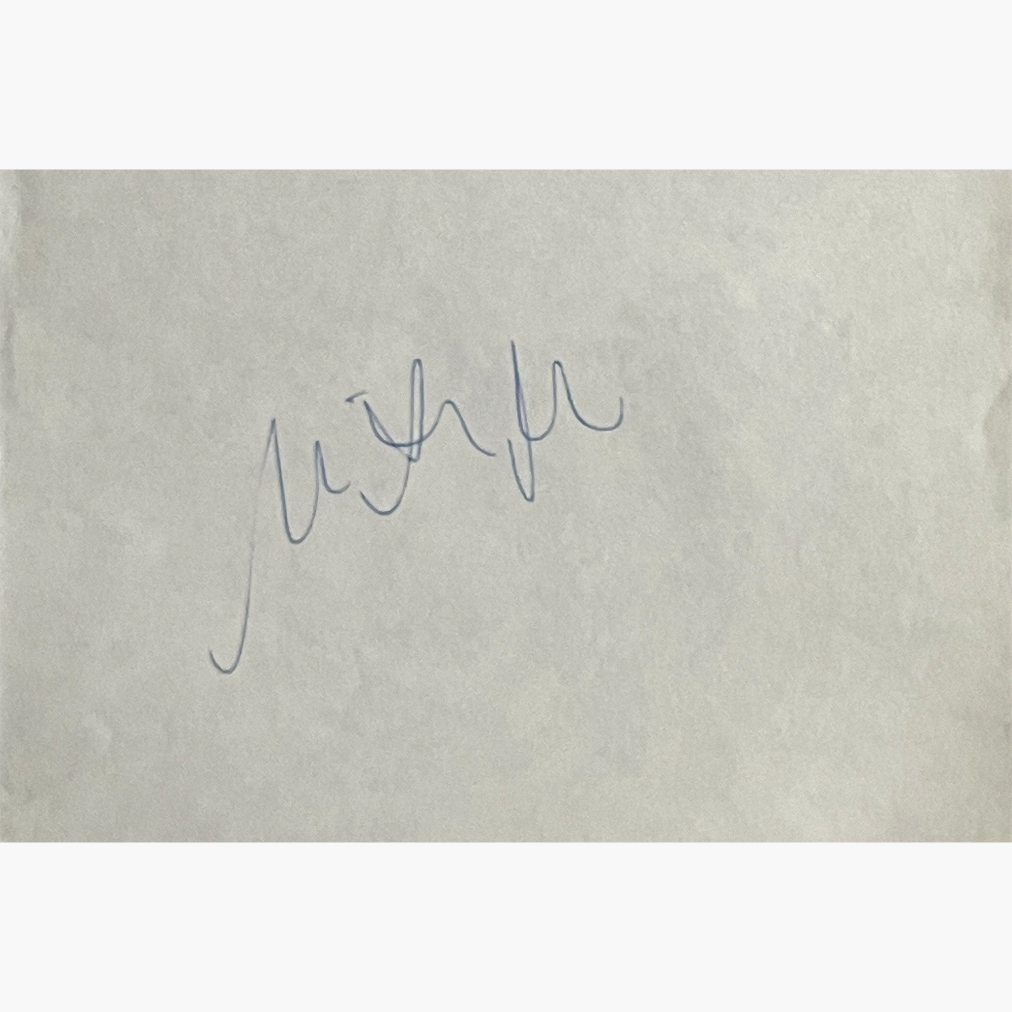 Miklós Németh – Signed 12cm x 10cm Slip of Paper