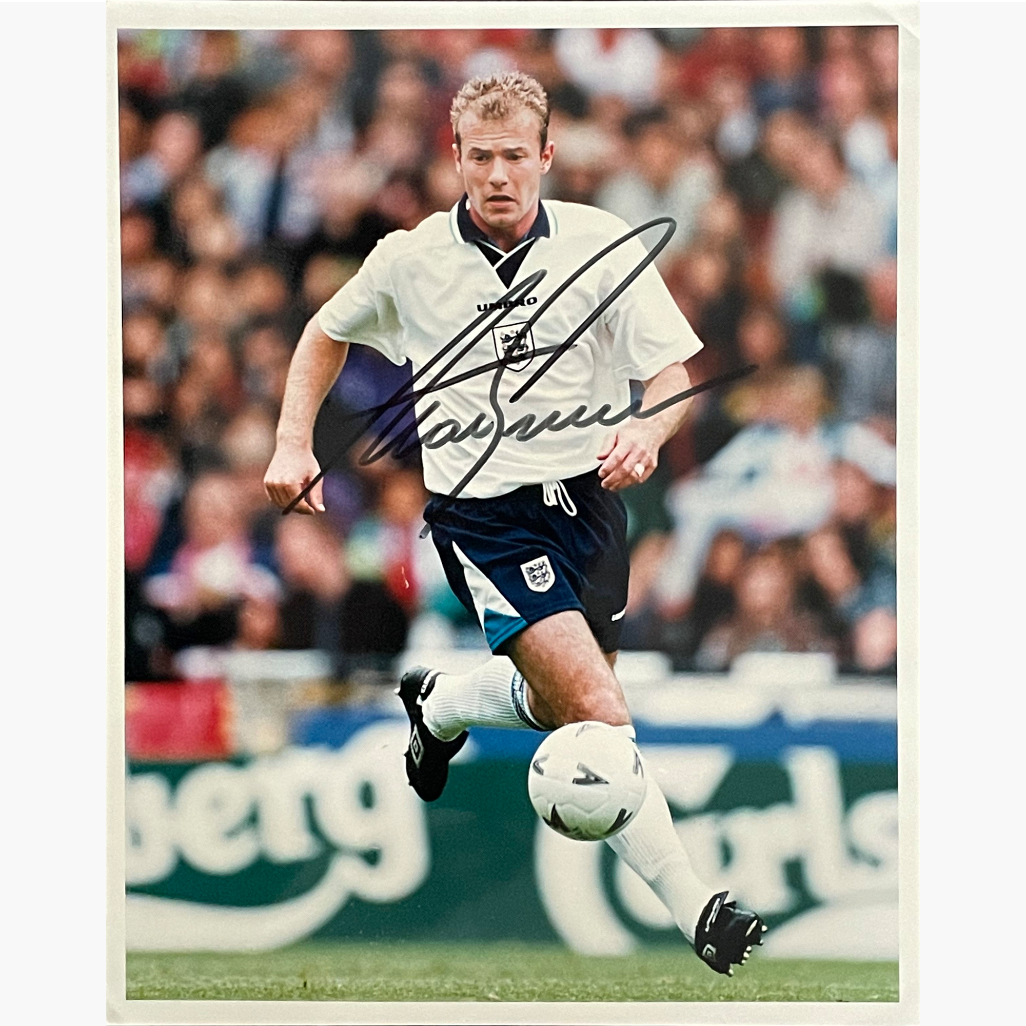 Alan Shearer – Signed 25.5cm x 20cm Colour Action Press Photo