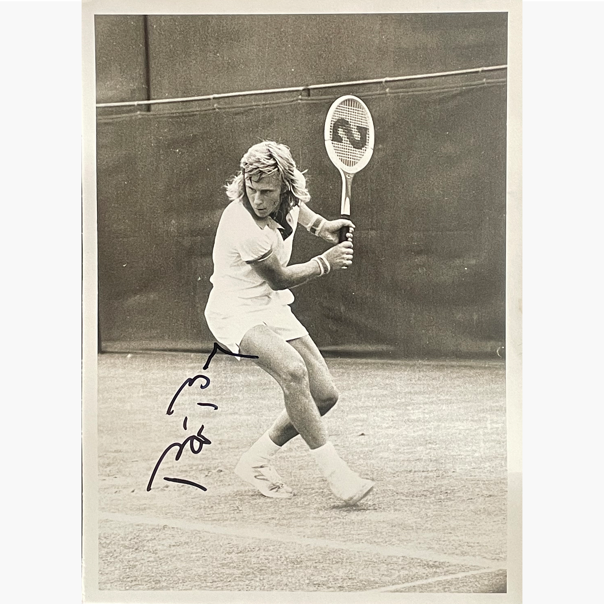 Bjorn Borg – Signed 16.5cm x 12.5cm Black & White Photo