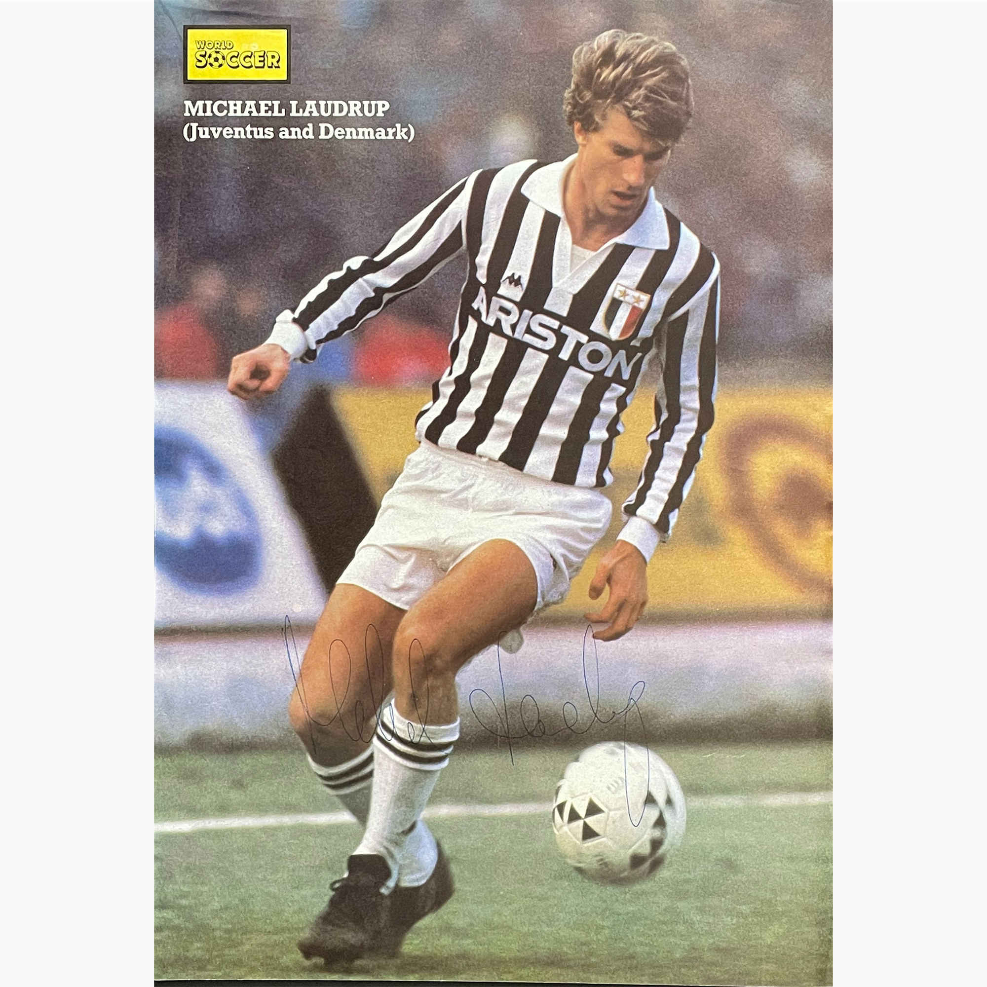 Michael Laudrup – Signed 30cm x 20.5cm Colour Magazine Picture