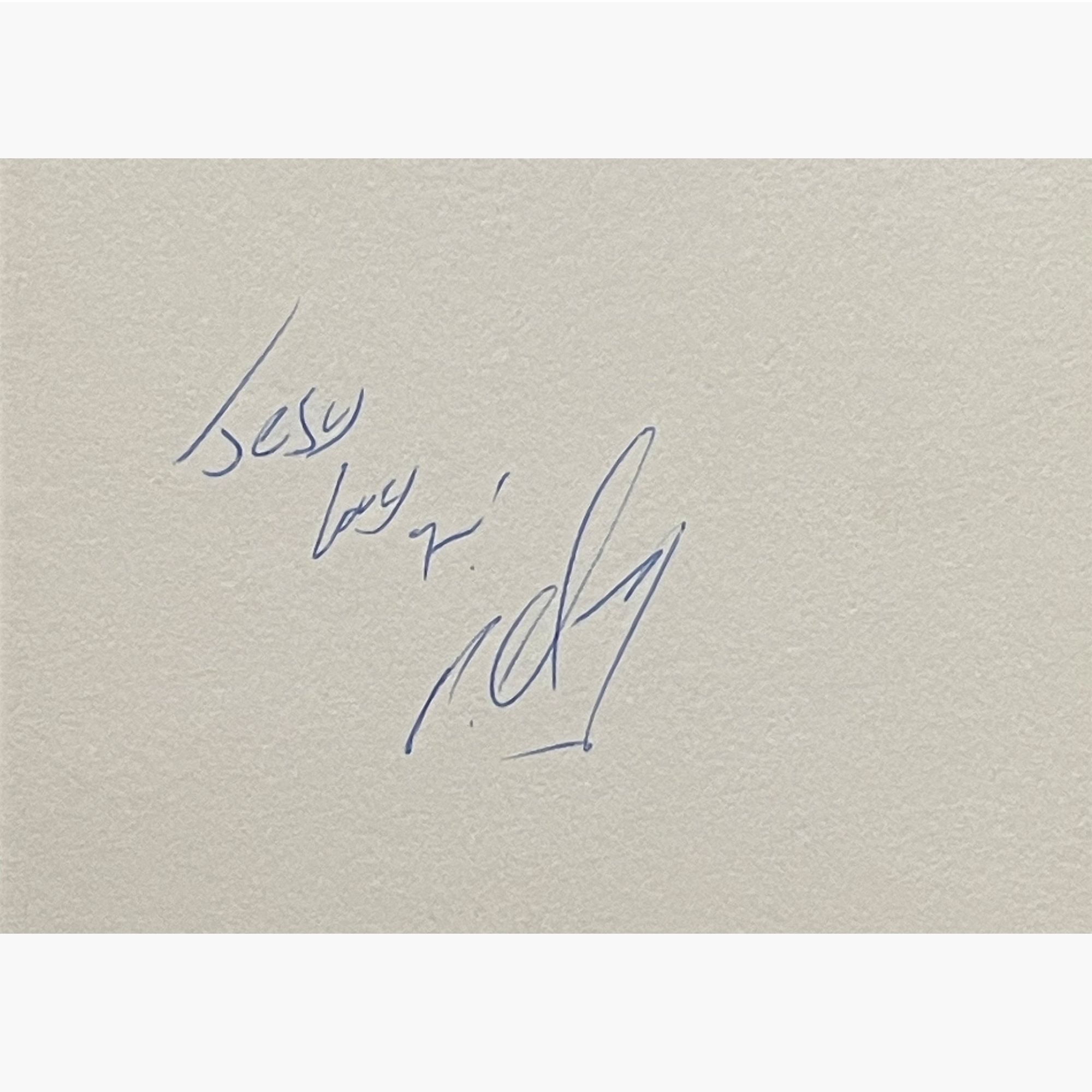 Michael Chang - Signed 14.5cm x 10.2cm Plain White Paper