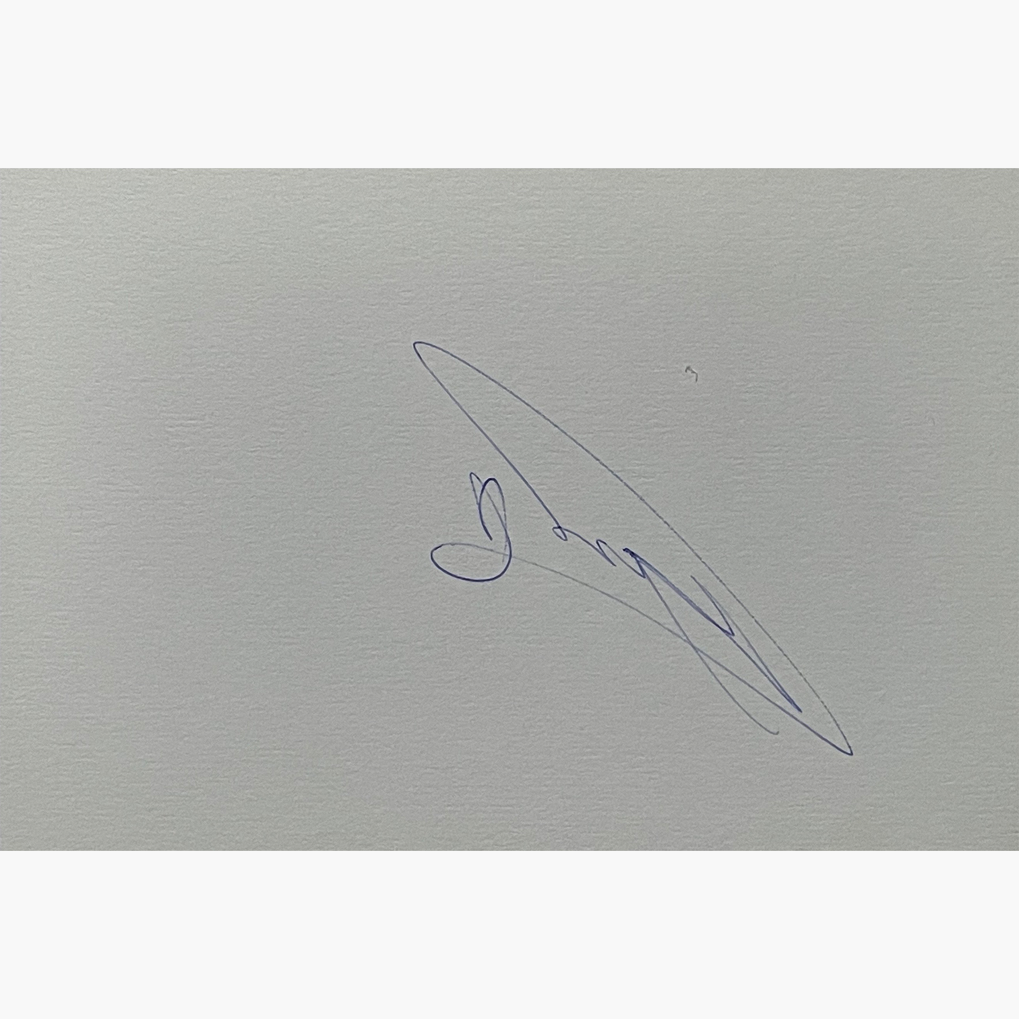 Goran Ivanisevic - Signed 15.5cm x 10.5cm Plain White Card
