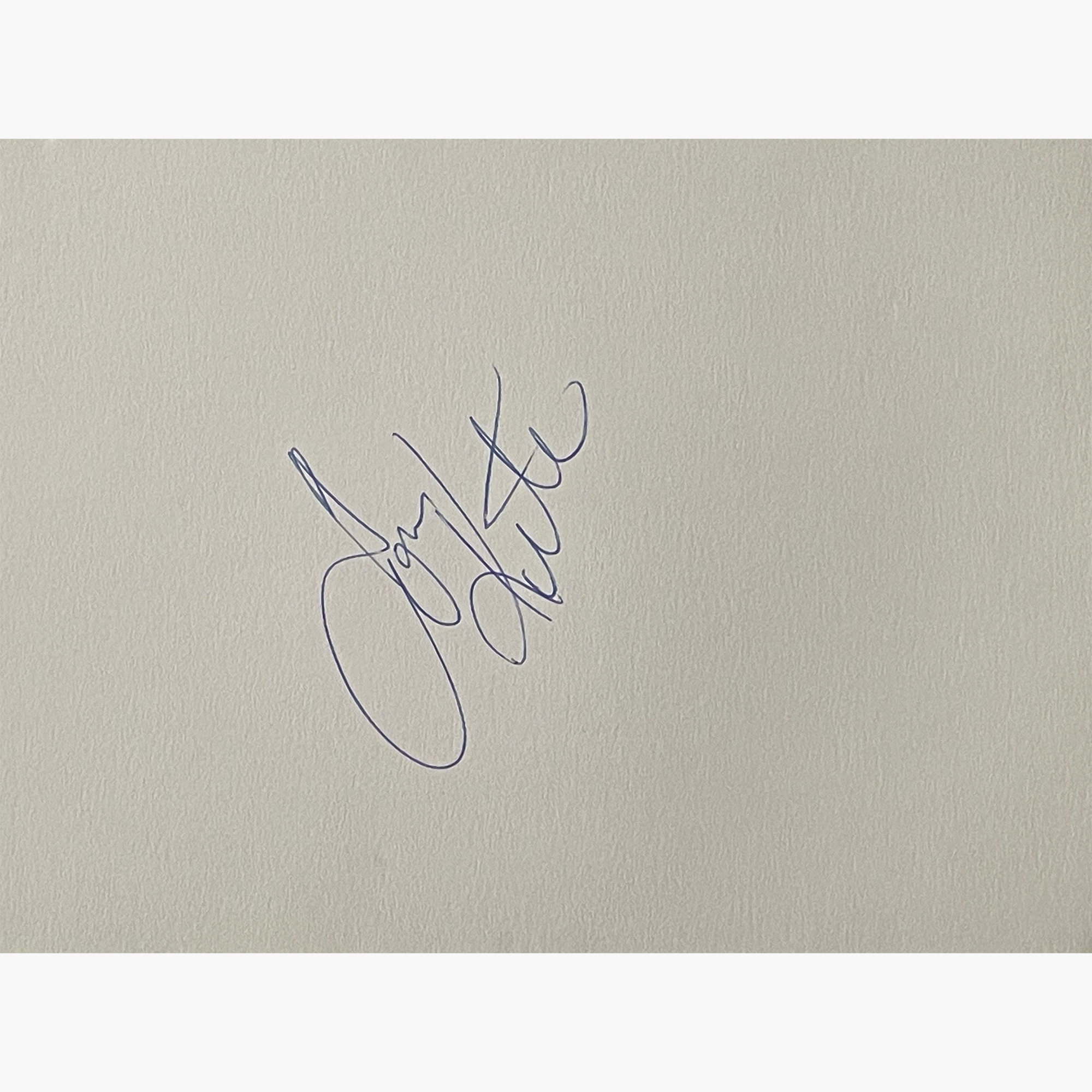 Tom Kite – Signed 17.8cm x 13.2cm Plain White Page