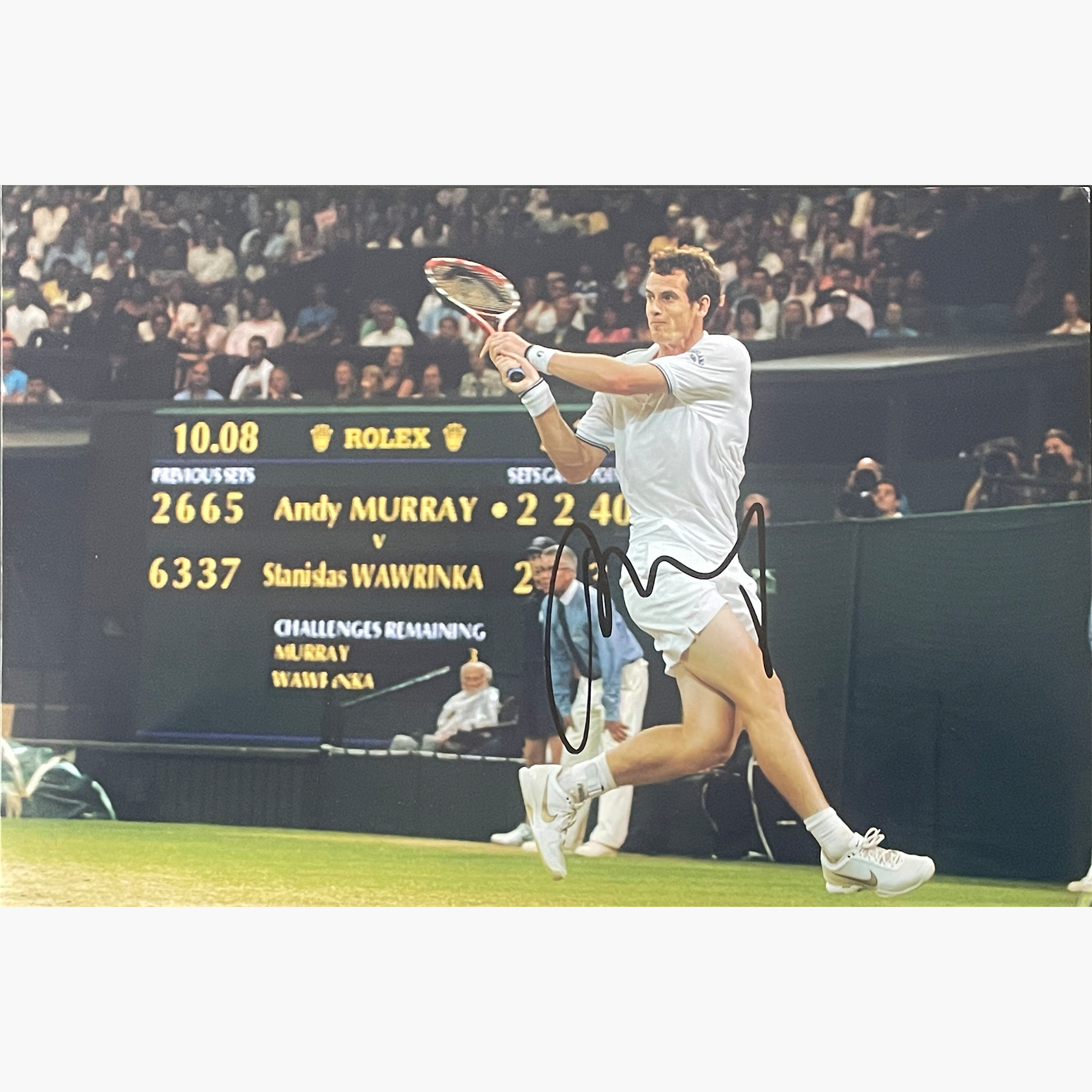 Andy Murray – Signed 30.5cm x 20.5cm Colour Action Photo