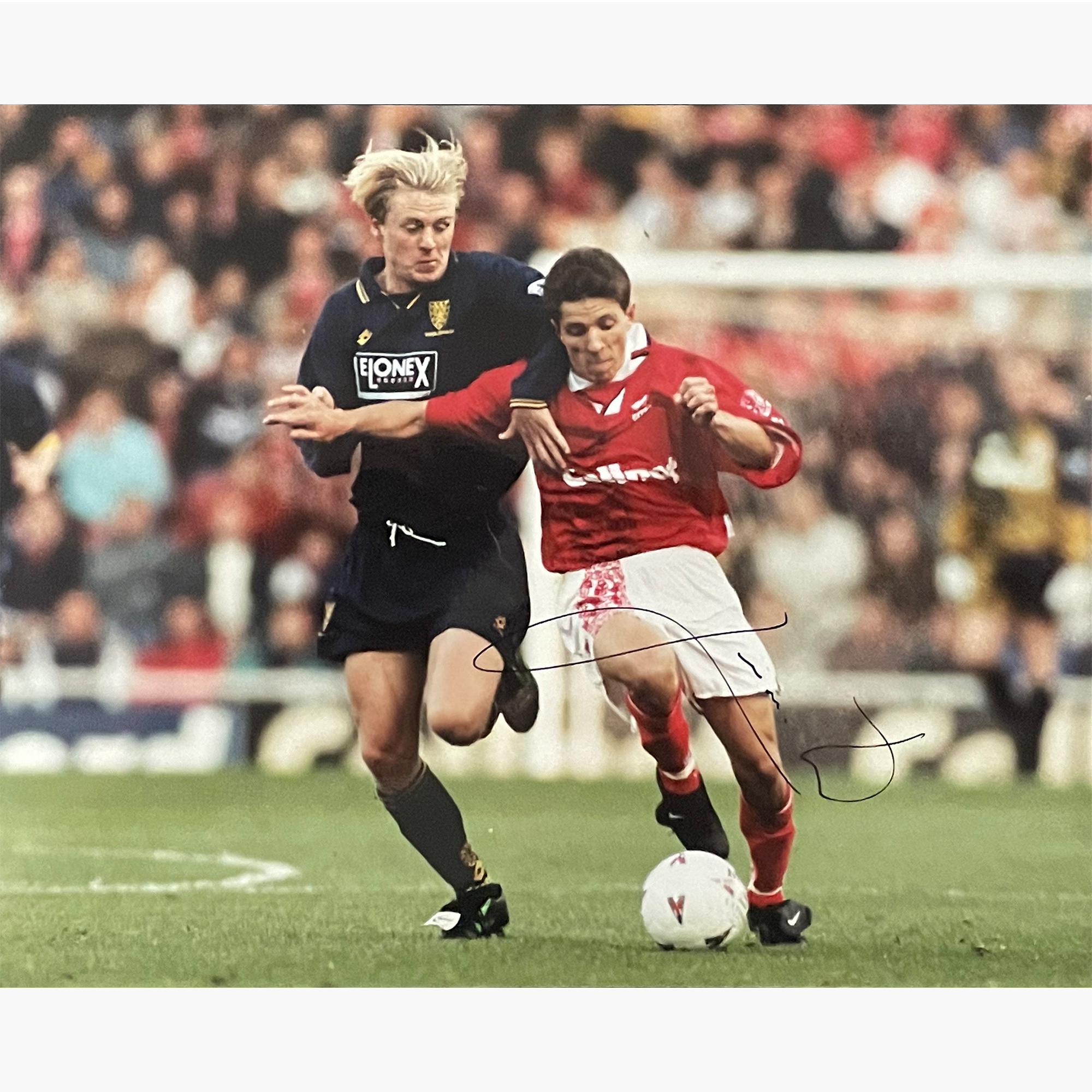 Juninho – Signed 25cm x 20cm Colour Action Photo