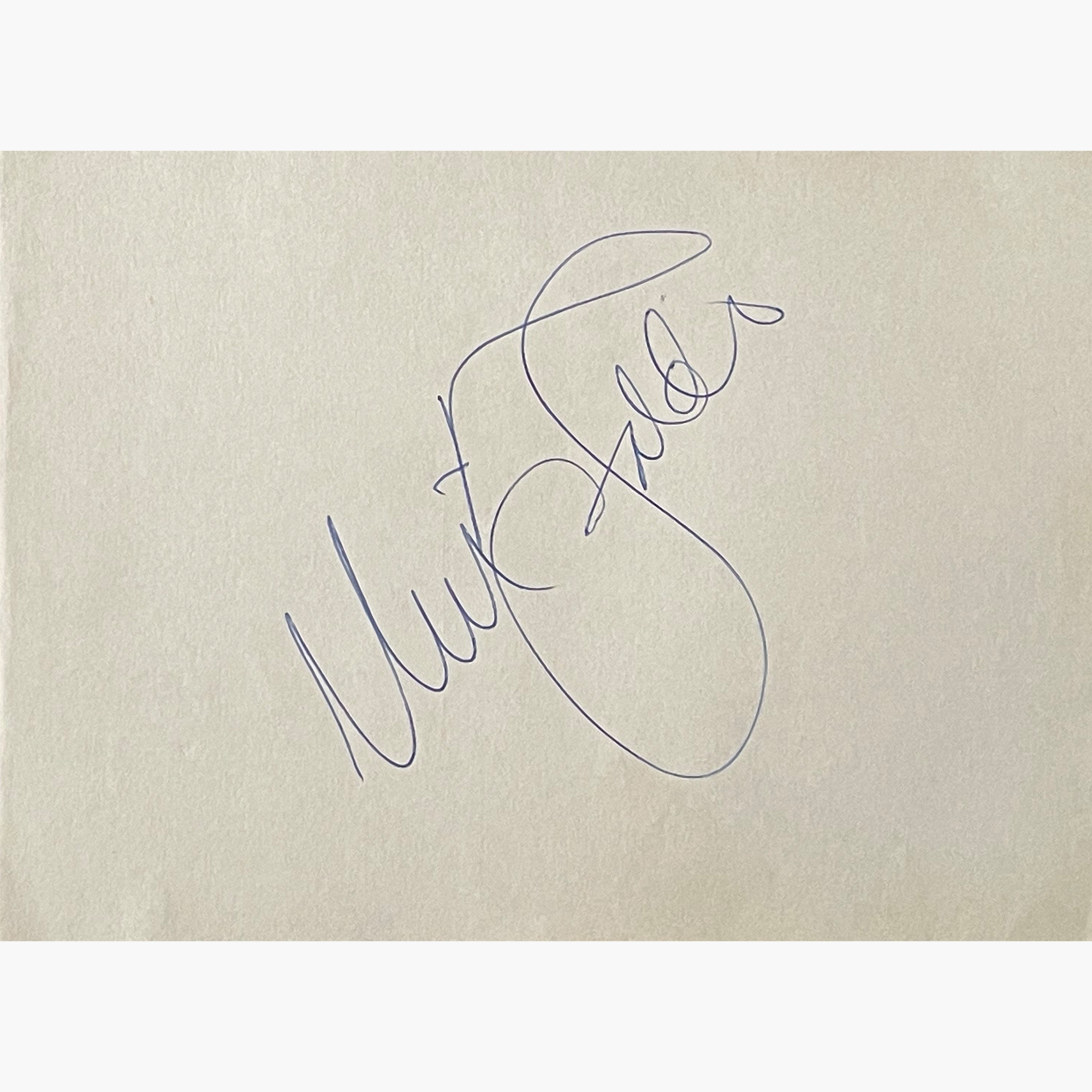 Nick Faldo – Signed 17.8cm x 13.2cm Plain White Page