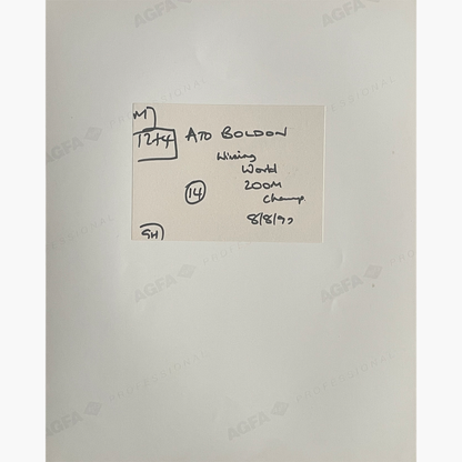 Ato Boldon – Signed 25.5cm x 20.5cm Colour Action Press Photo