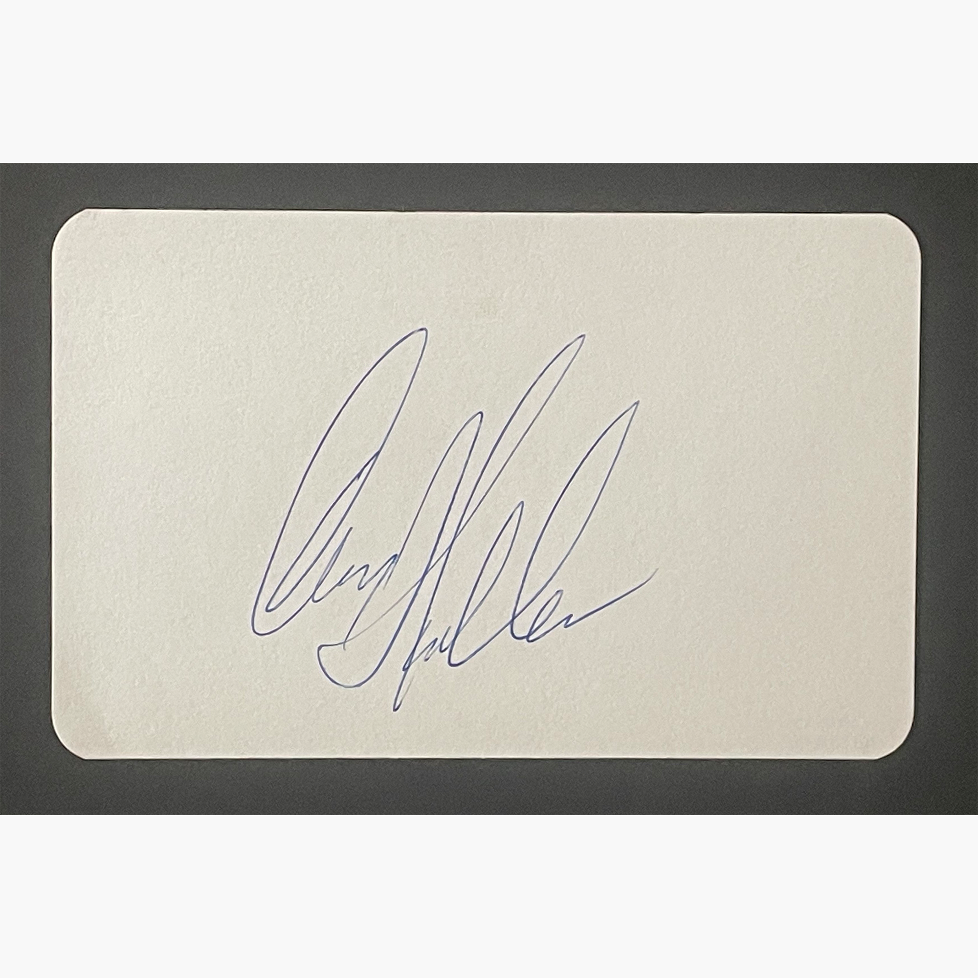 Craig Stadler – Signed 14cm x 9cm Plain White Card