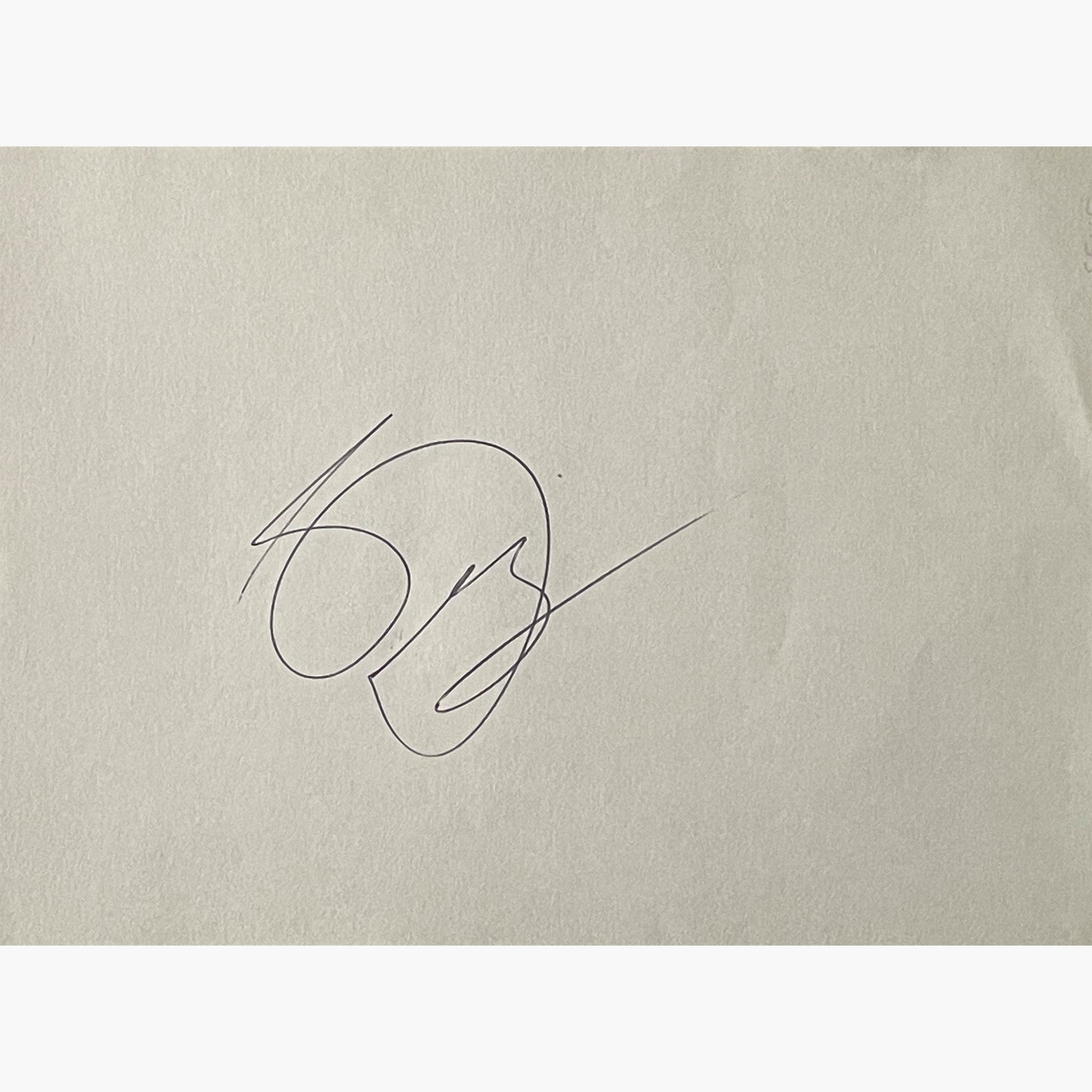 Seve Ballesteros – Signed 17.8cm x 13.2cm Plain White Page