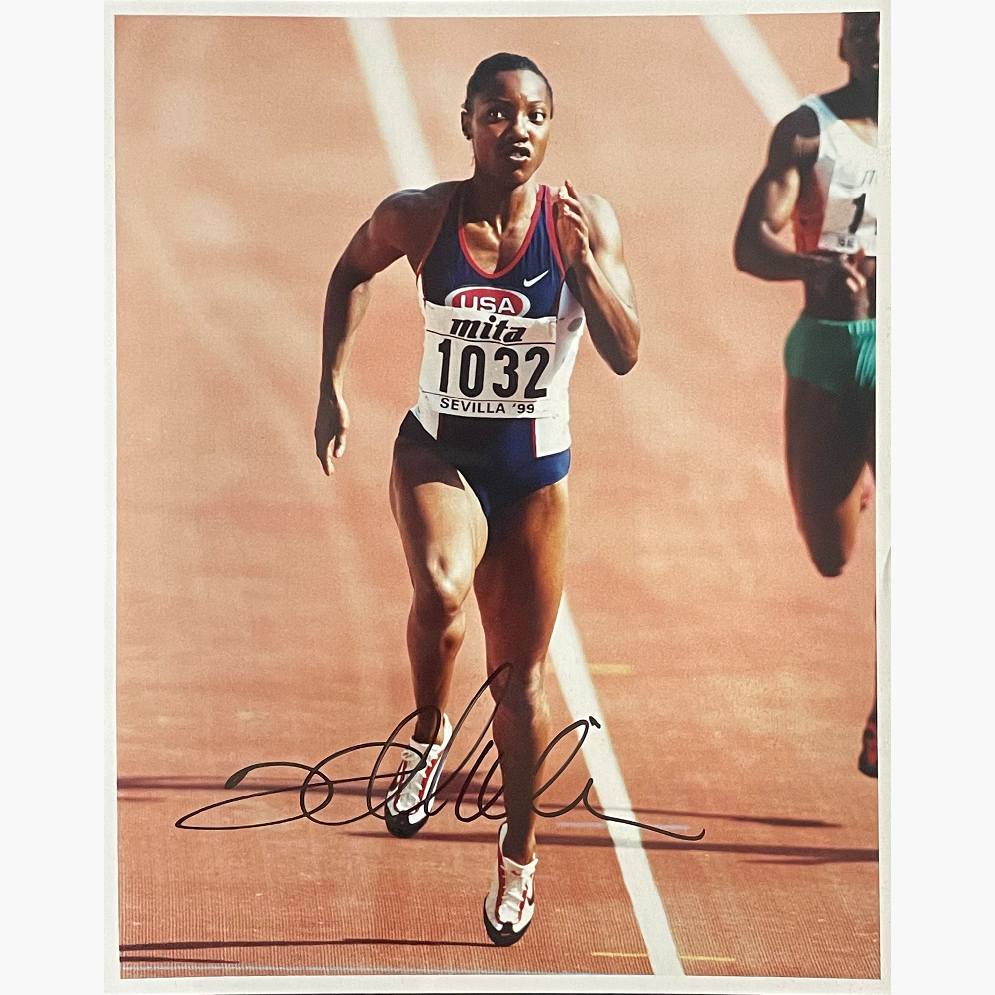 Inger Miller – Signed 25.3cm x 20.2cm Colour Action Press Photo