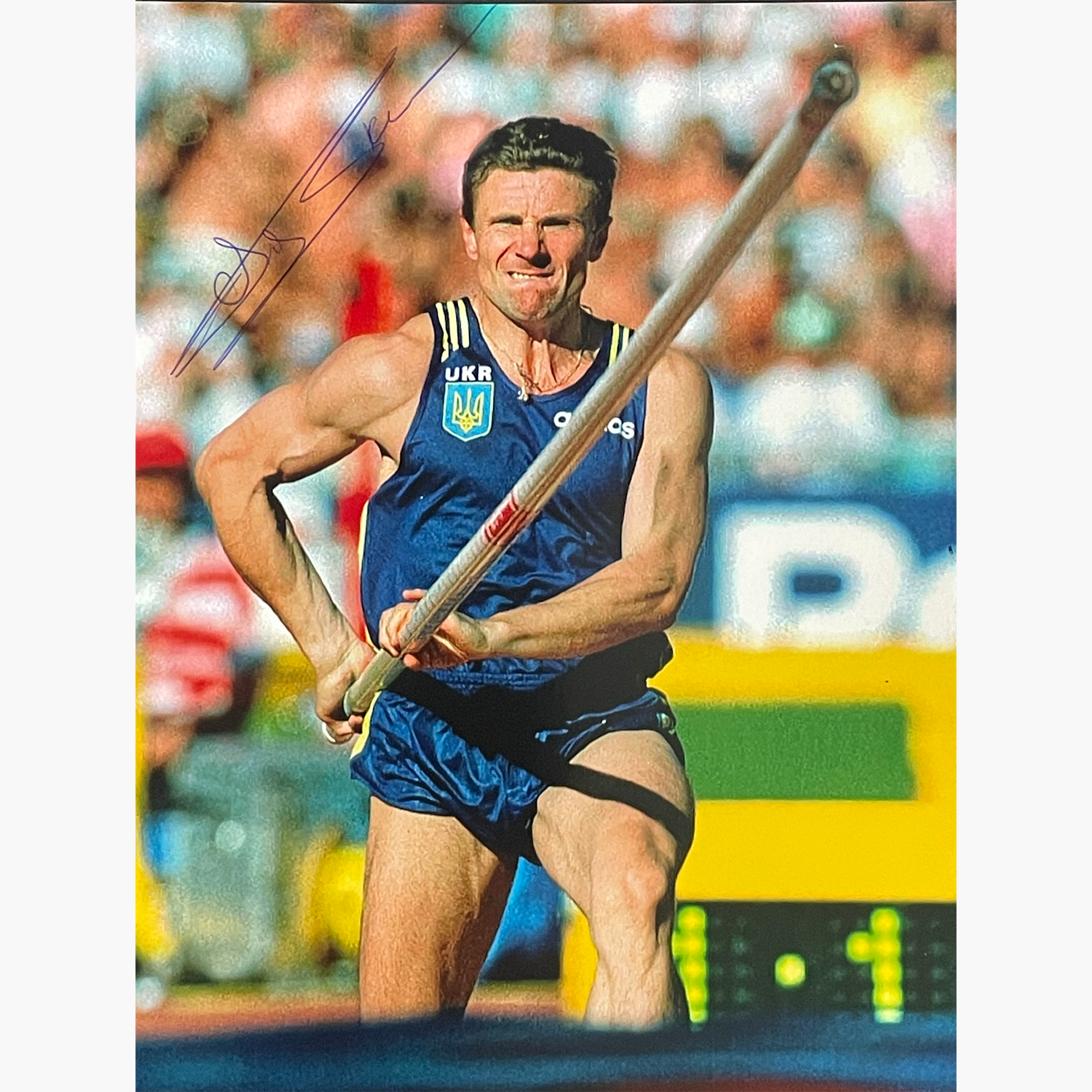 Sergey Bubka – Signed 20cm x 15cm Colour Action Photo