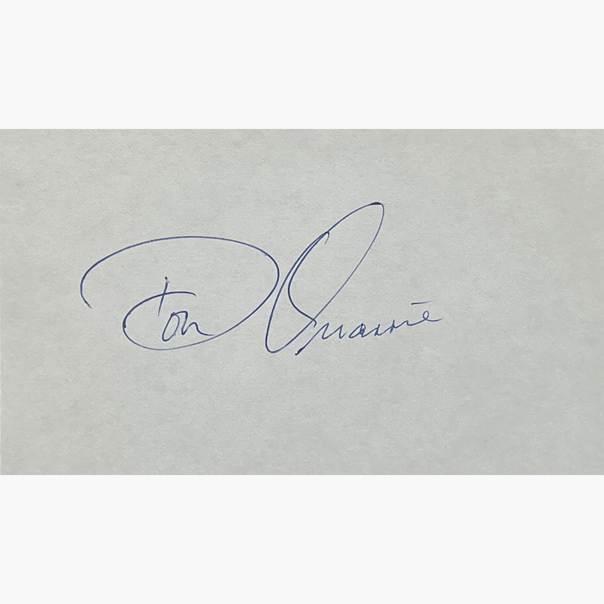 Don Quarrie – Signed 13cm x 10cm Slip of Paper