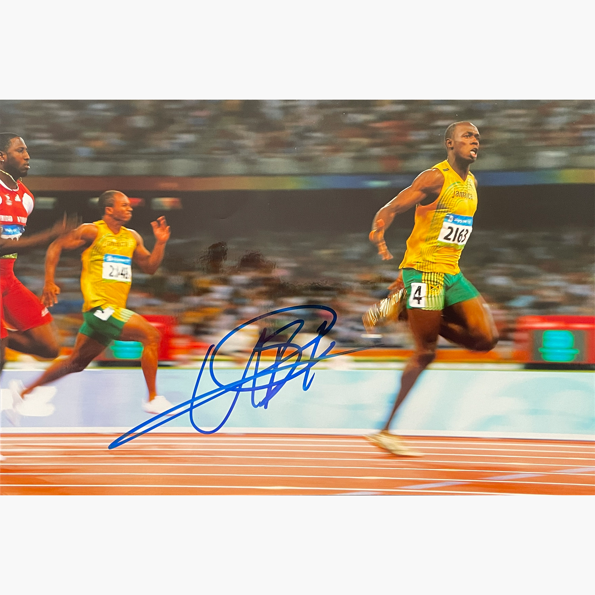 Usain Bolt – Signed 30cm x 20cm Colour Action Photo