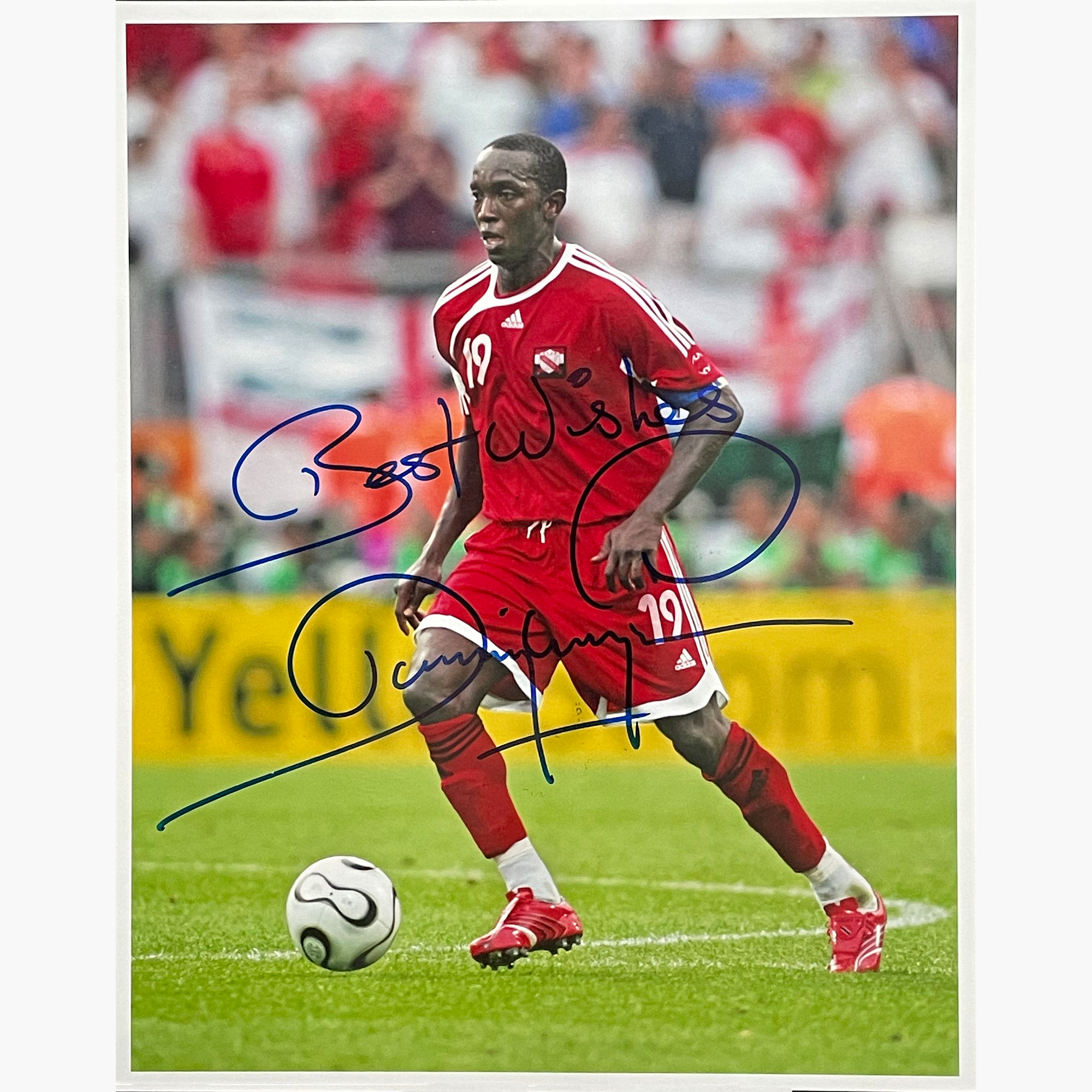 Dwight Yorke – Signed 25cm x 20cm Colour Action Photo