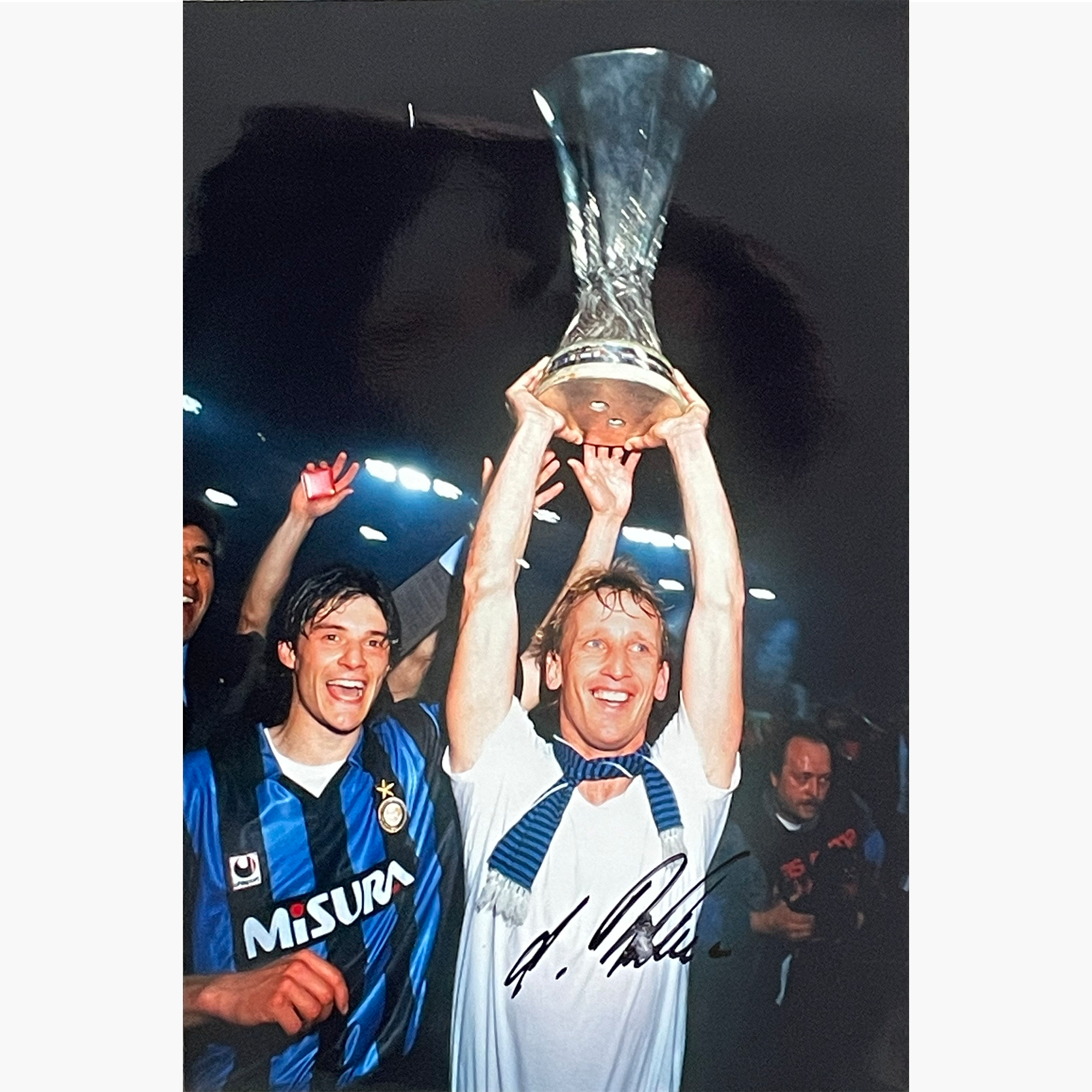 Andreas Brehme – Signed 30cm x 20cm Colour Action Photo