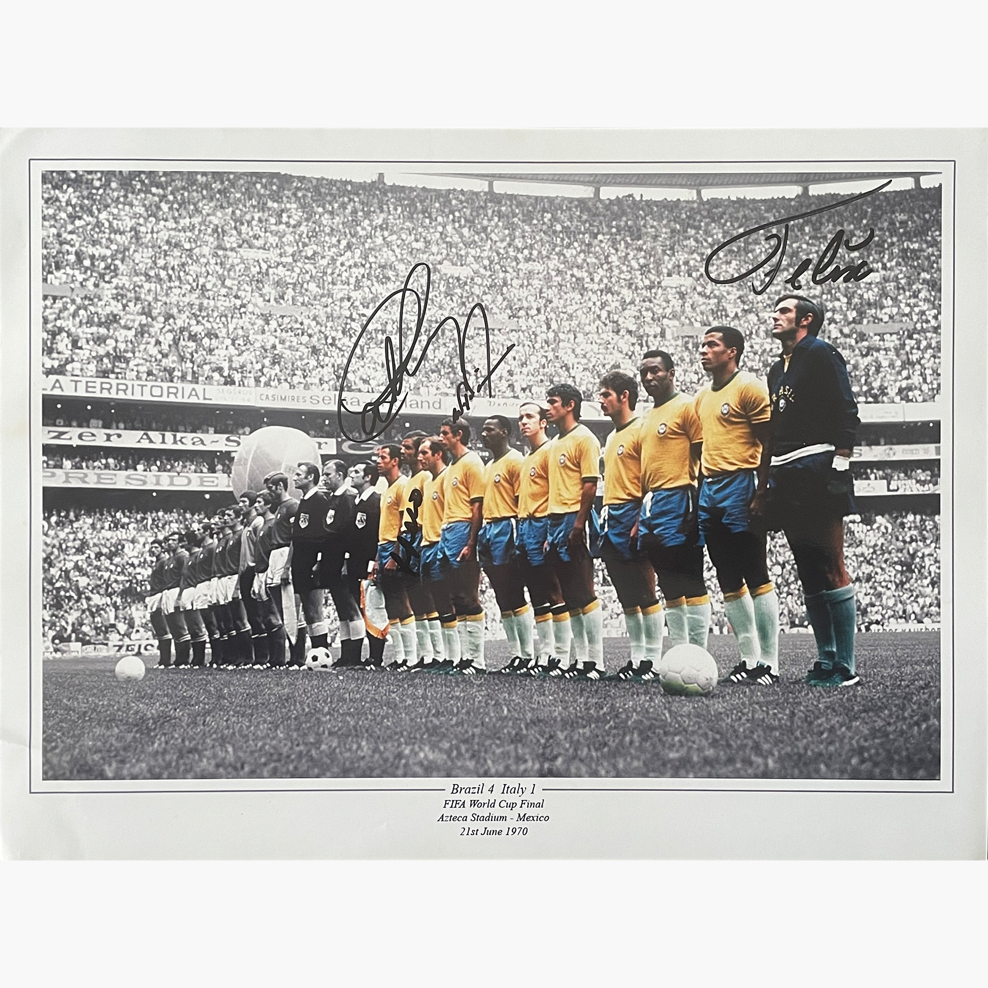 Felix, Piazza, Brito & Carlos Alberto – Signed 40.8cm x 30.5cm Colour Photo