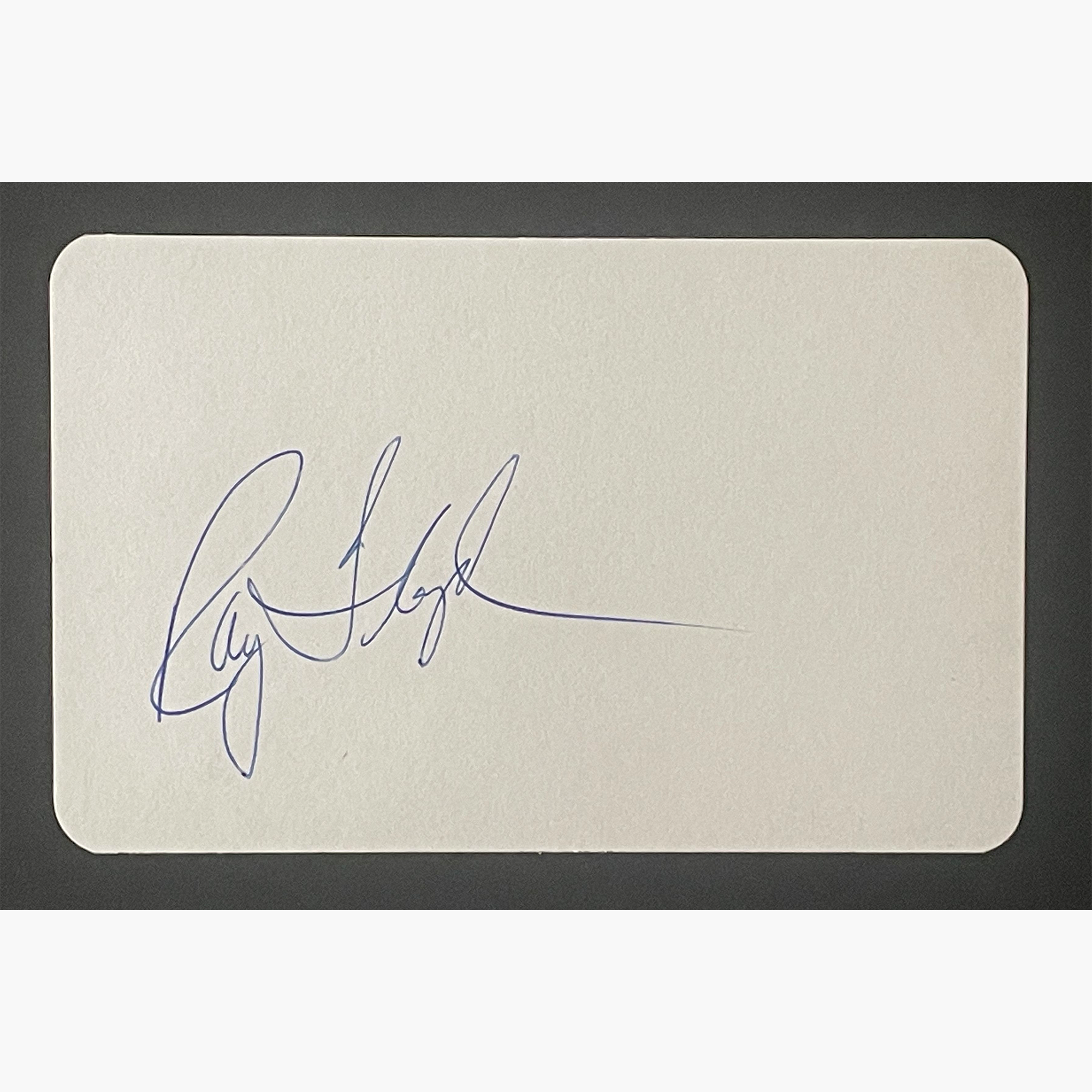 Ray Floyd – Signed 14cm x 9cm Plain White Card