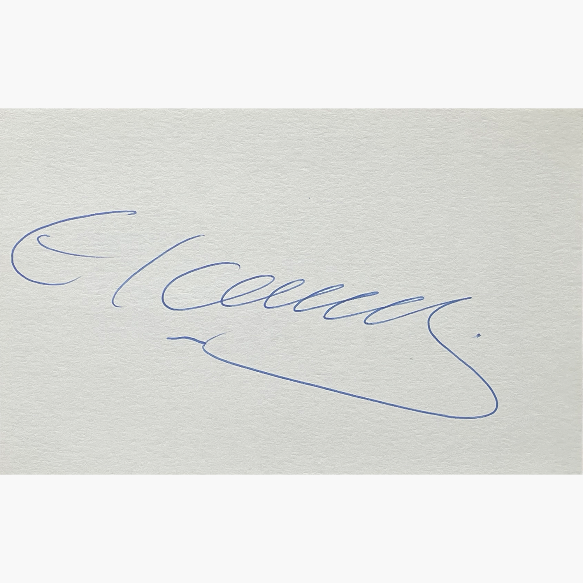 Hicham El Guerrouj – Signed 14cm x 9cm Plain White Card