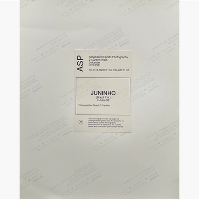 Juninho – Signed 25.5cm x 20cm Colour Action Press Photo