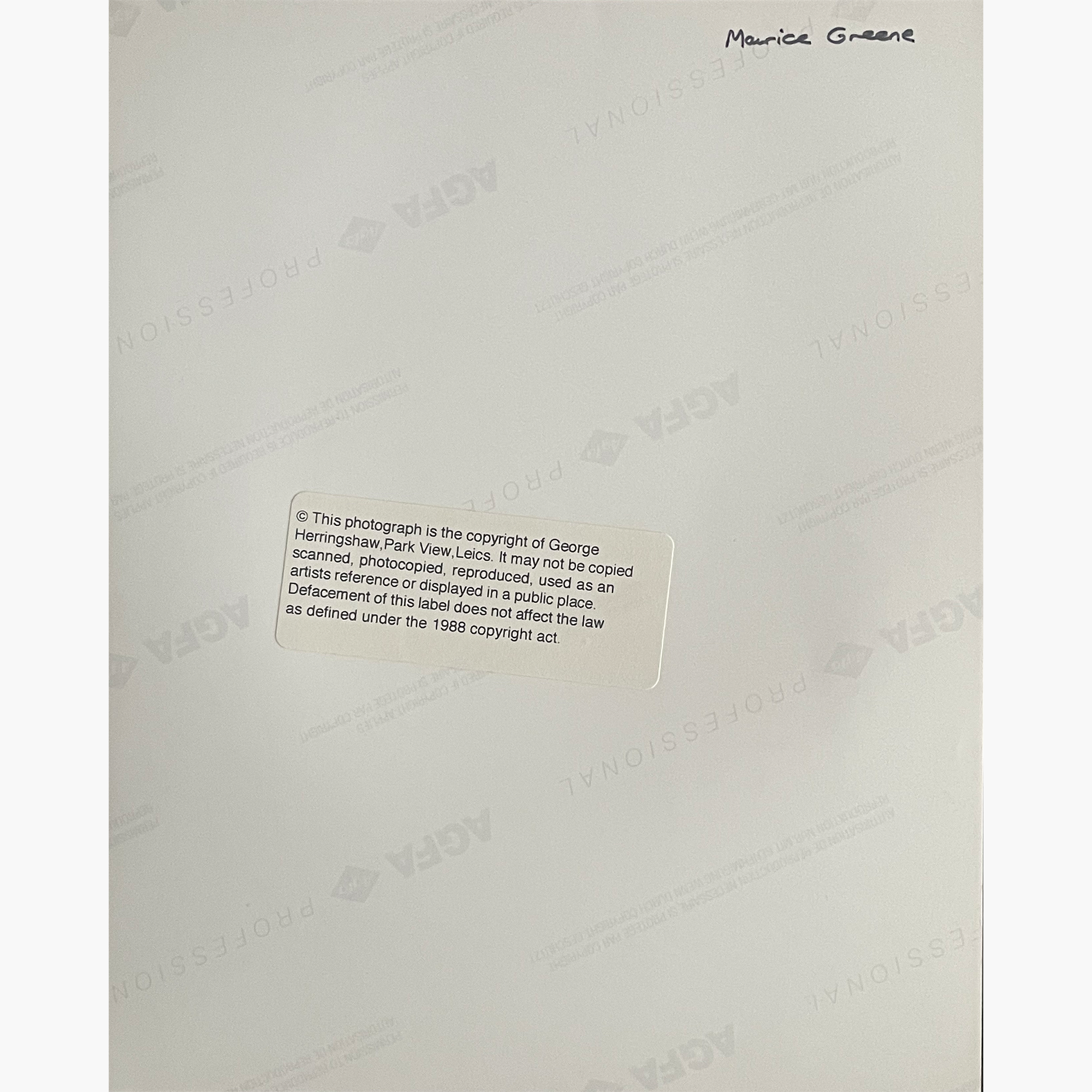 Maurice Greene – Signed 10cm x 10cm Colour Action Press Photo