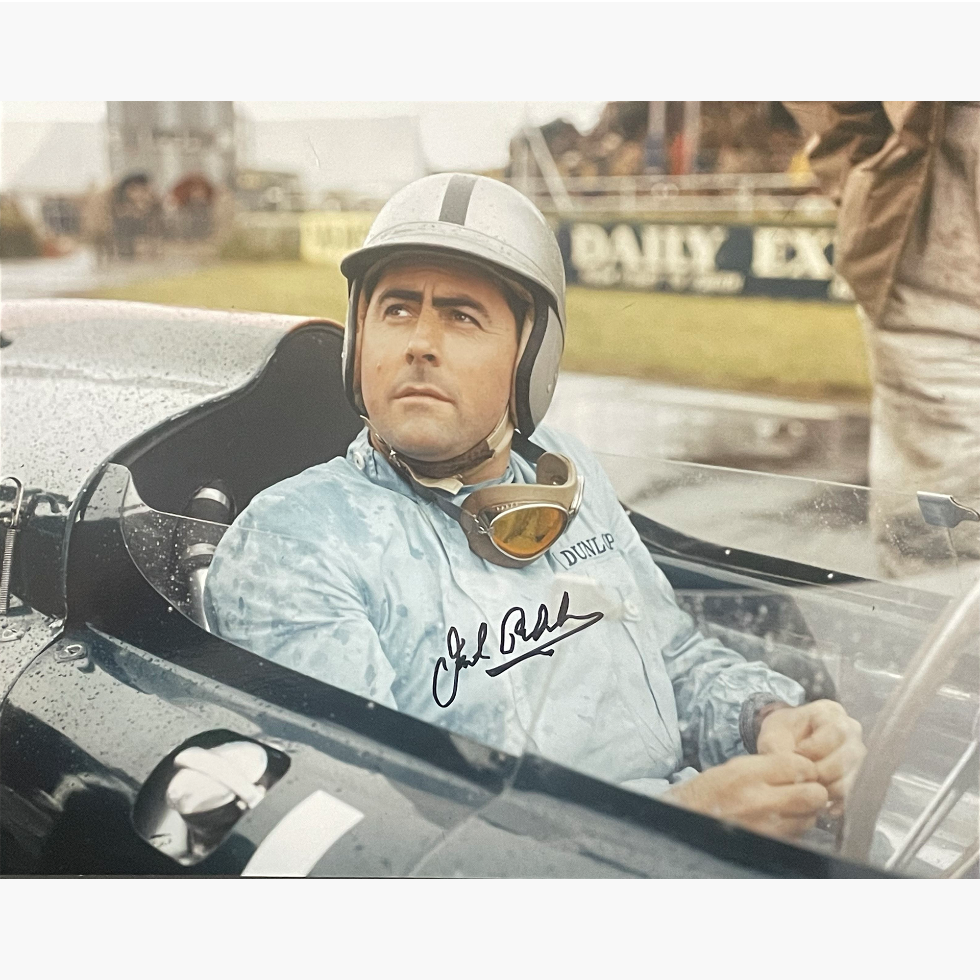 Sir Jack Brabham - Signed 25.5cm x 20.2cm Colour Photo