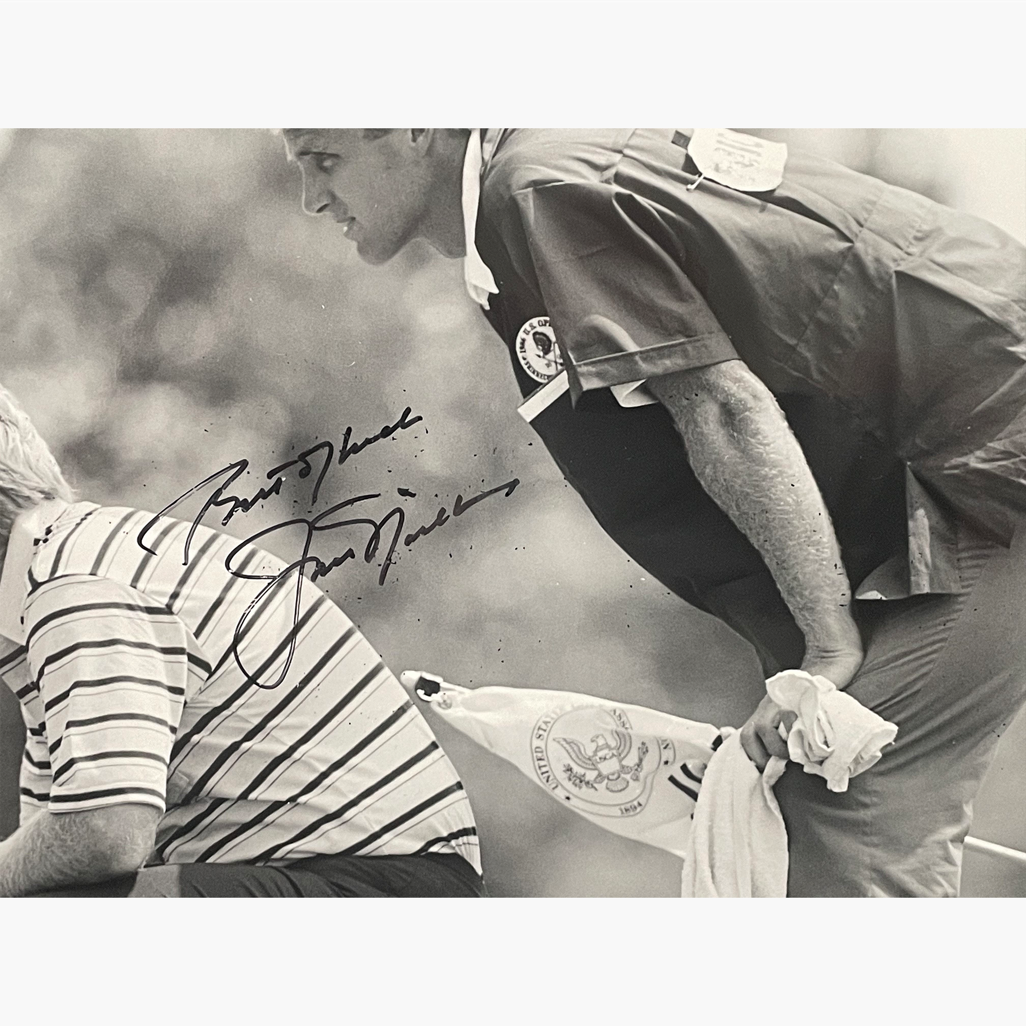 Jack Nicklaus – Signed 8.5" x 6.5" Black & White Press Photo