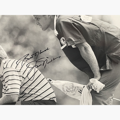 Jack Nicklaus – Signed 8.5" x 6.5" Black & White Press Photo