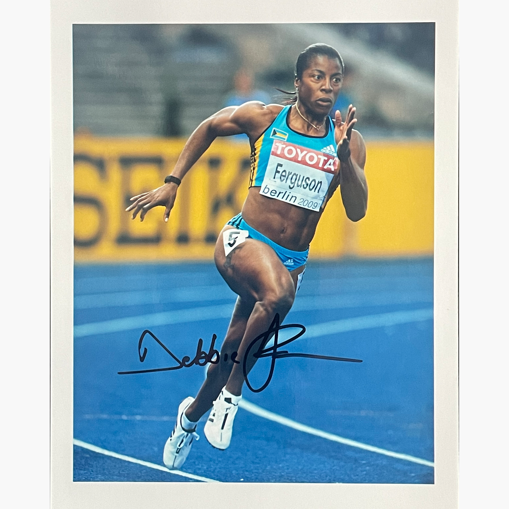 Debbie Ferguson – Signed 21cm x 15cm Colour Action Photo