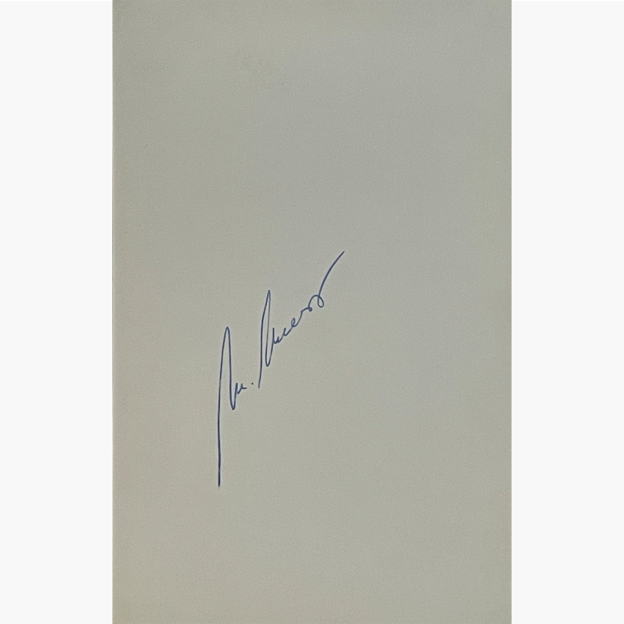 Miloslav Mecir - Signed 14cm x 9cm Plain White Card
