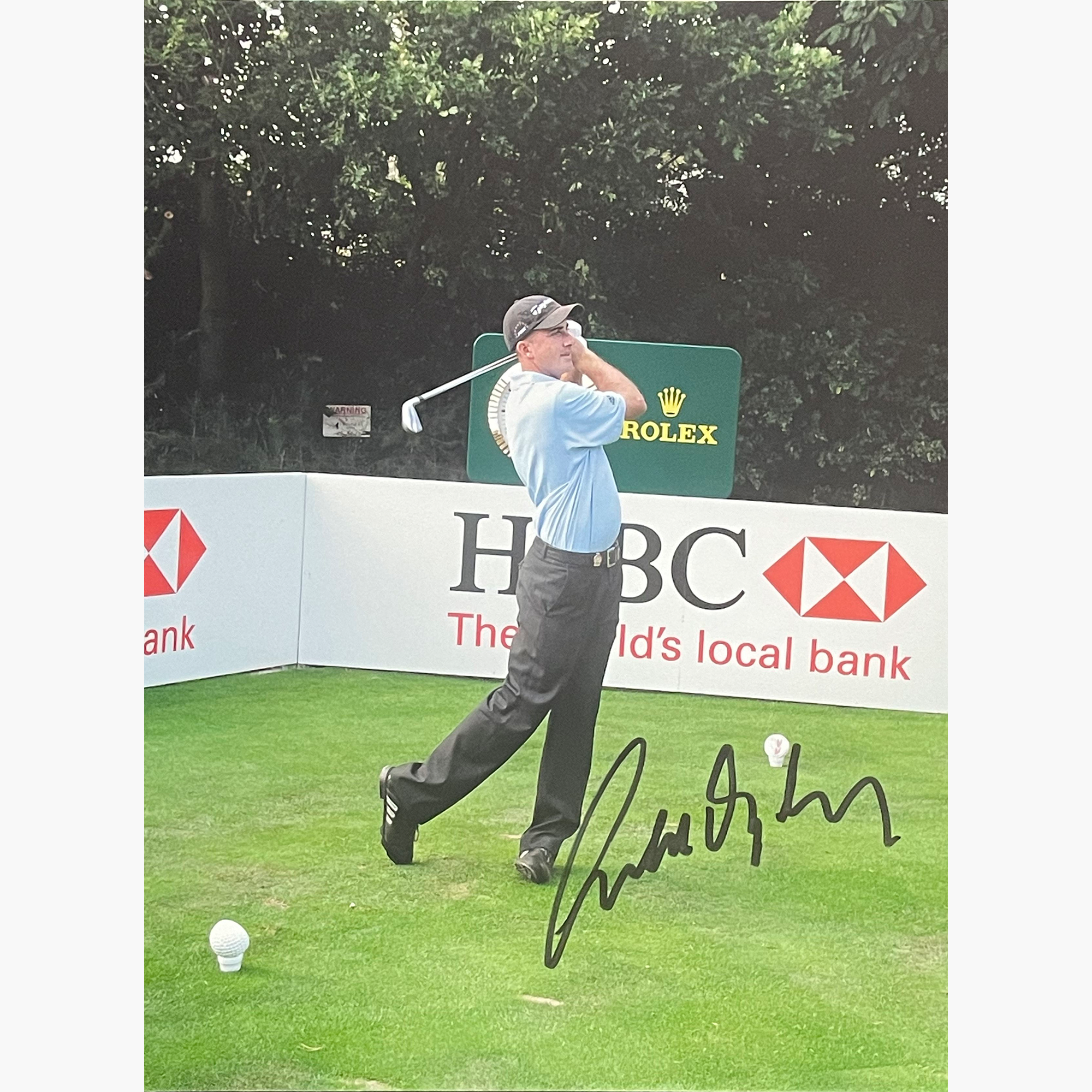 Geoff Ogilvy - Signed 25cm x 19cm Colour Action Photo