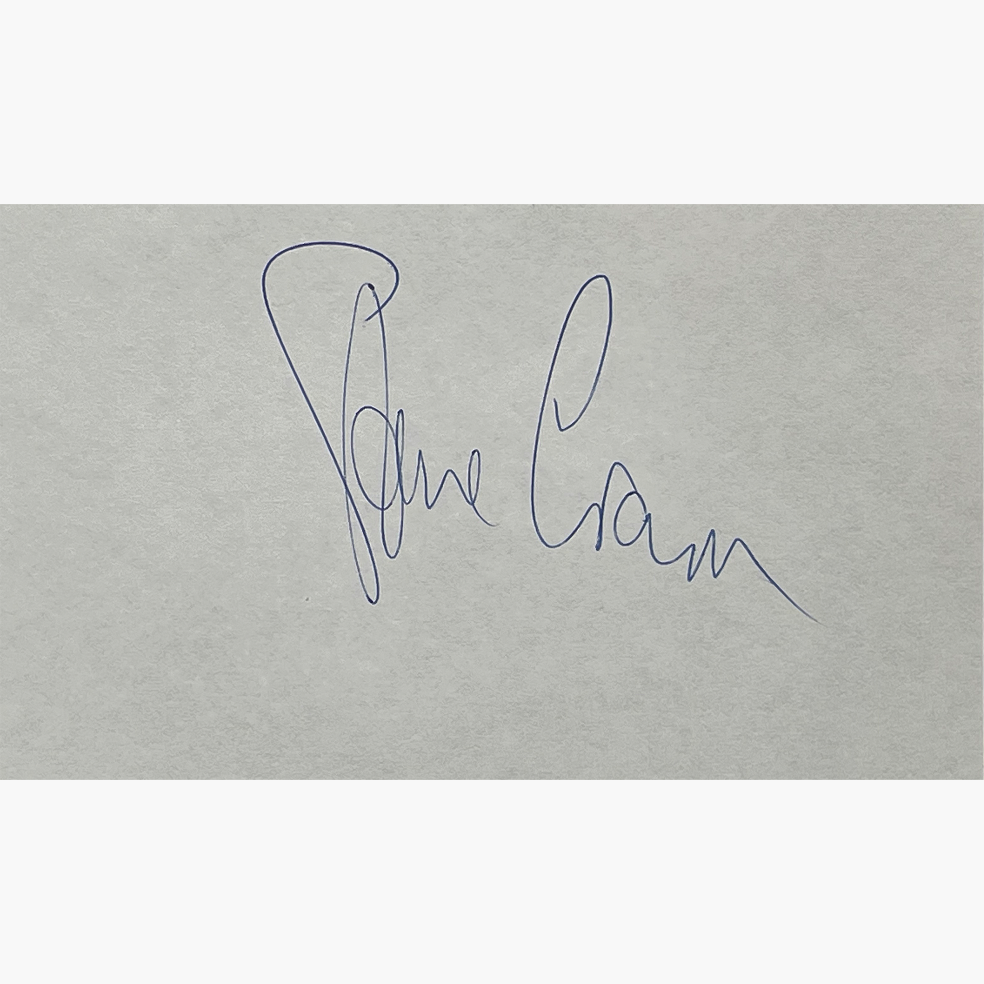 Steve Crami – Signed 12.5cm x 8cm Slip Of Paper