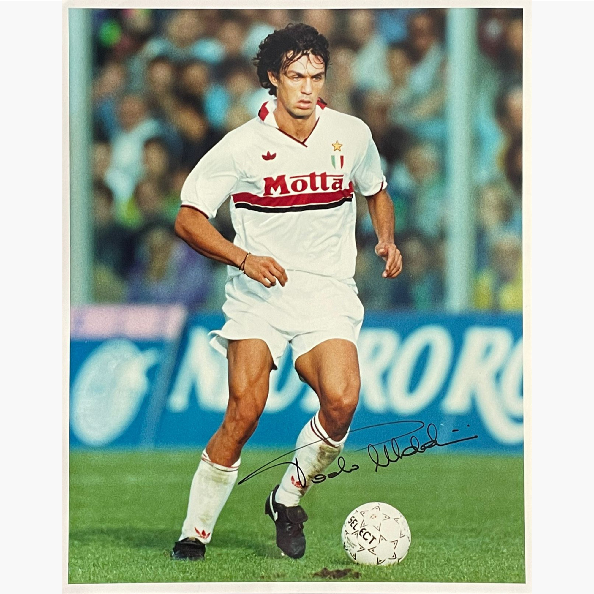 Paolo Maldini – Signed 25.5cm x 20cm Colour Action Press Photo