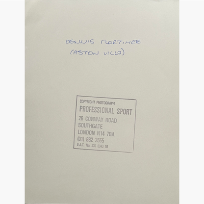 Denis Mortimer – Signed 21.5cm x 16.5cm Black & White Press Photo