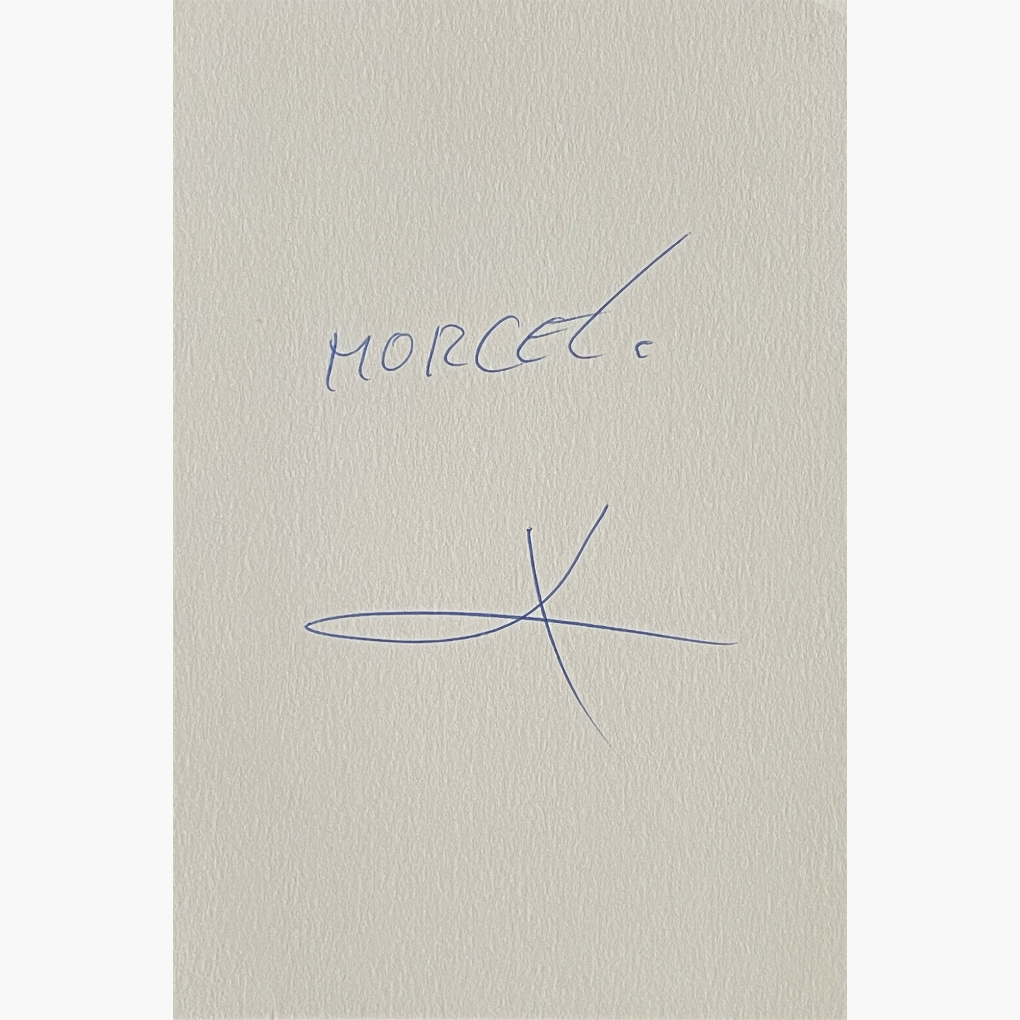 Noureddine Morceli – Signed 10cm x 10cm Plain White Card