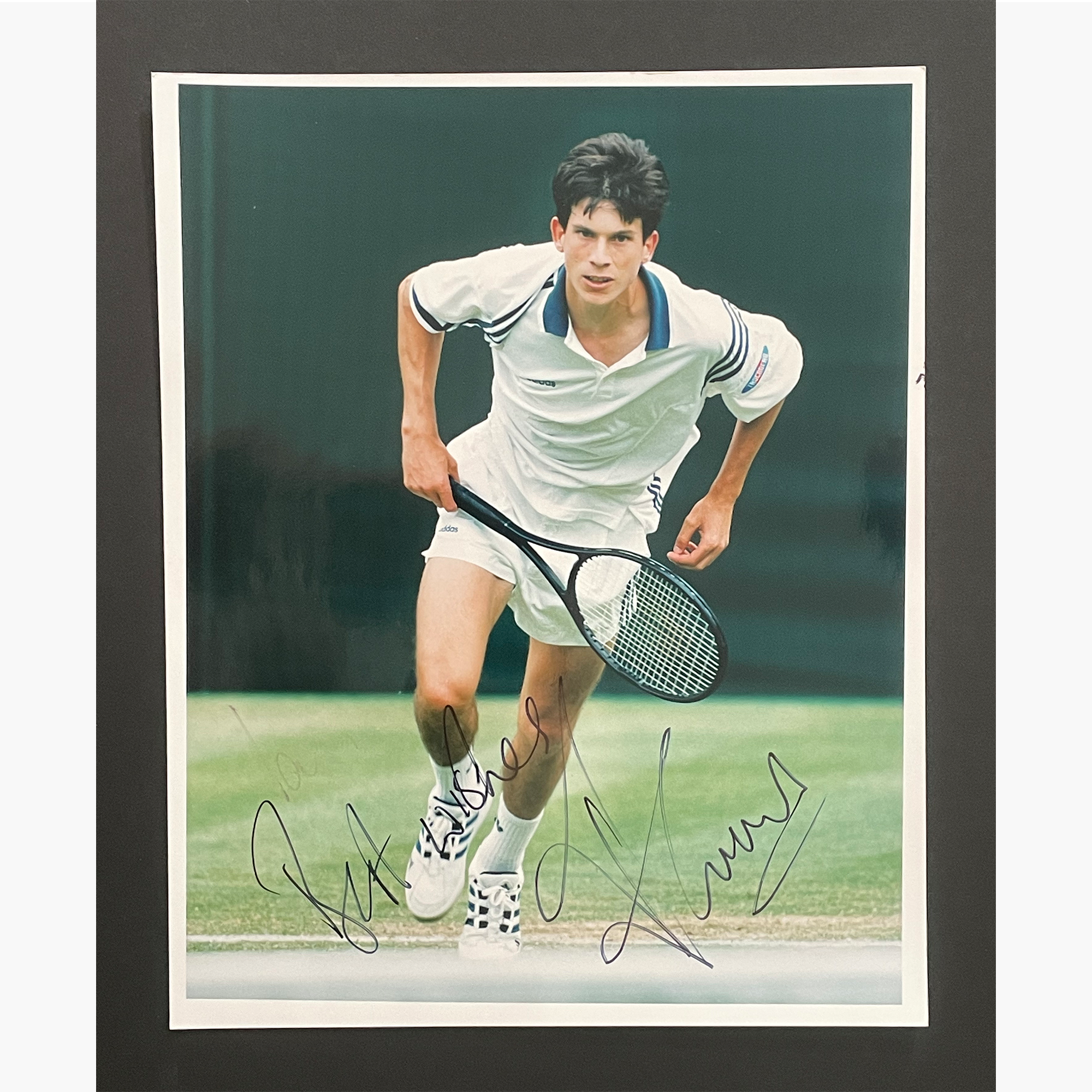 Tim Henman - Signed 25.5cm x 20.5cm Colour Action Press Photo