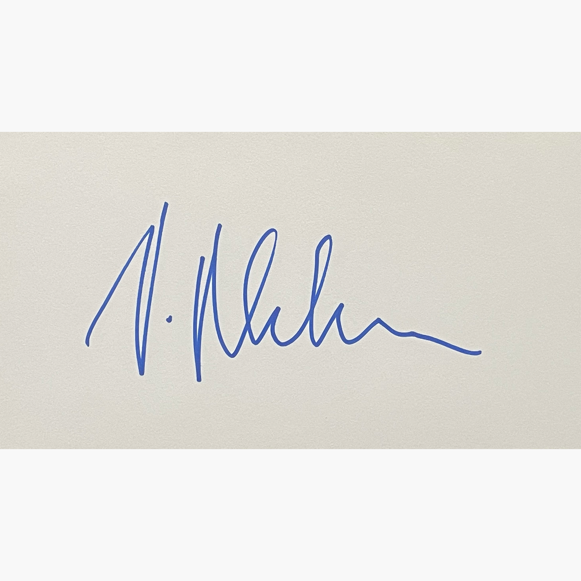 Virgilijus Alekna – Signed 15cm x 9.7cm Plain White Card