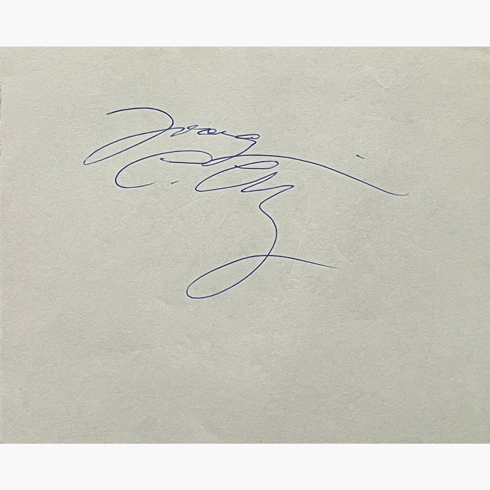 Joaquim Cruz – Signed 15cm x 12cm Slip Of Paper