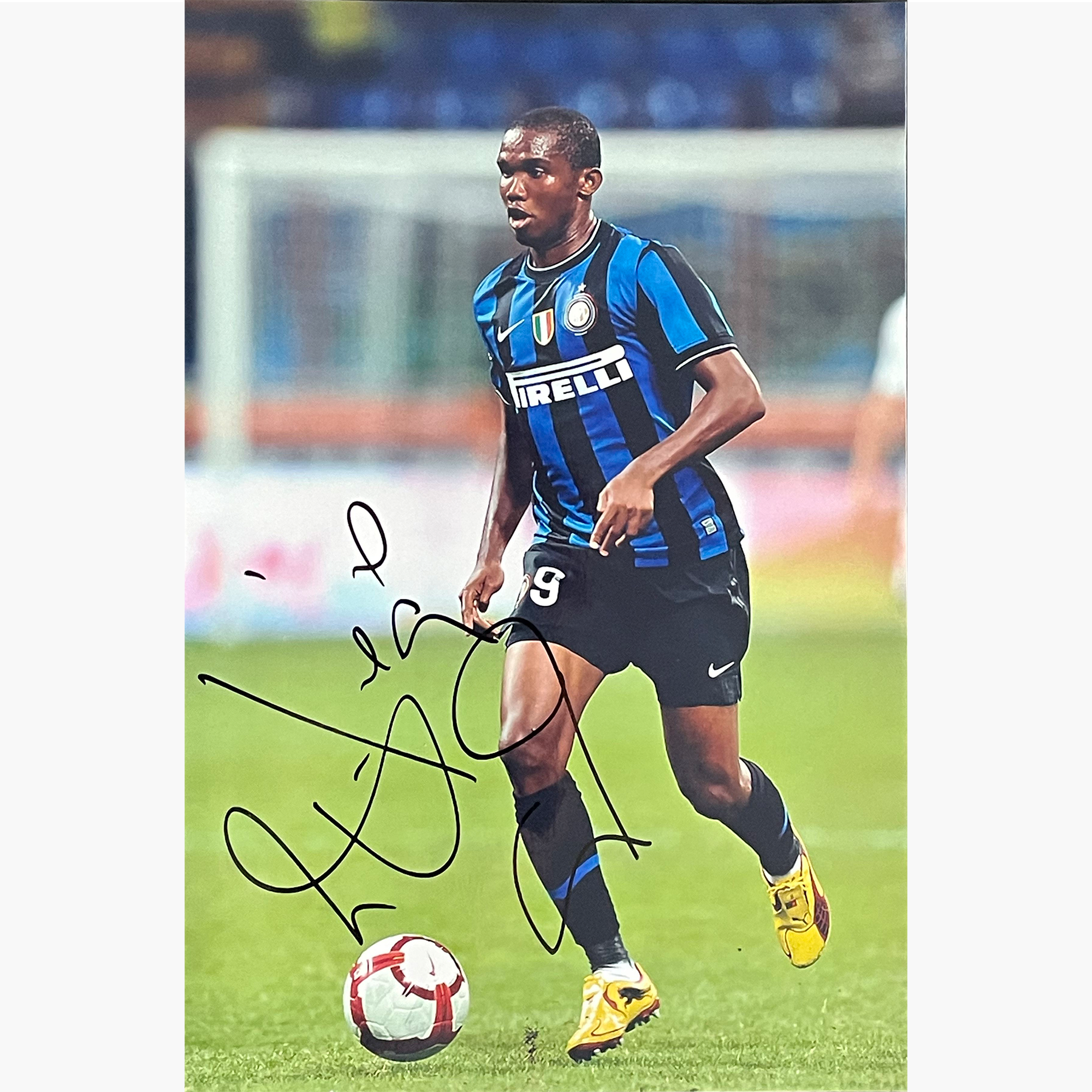 Samuel Eto'o – Signed 30cm x 20cm Colour Action Photo