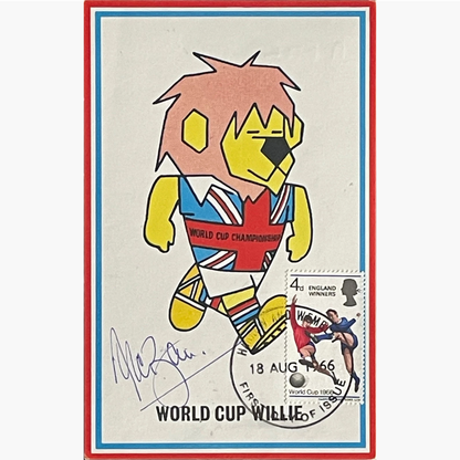 England 1966 World Cup Winners – Rare Cameo Stamps First Day Cover – Signed by Alan Ball