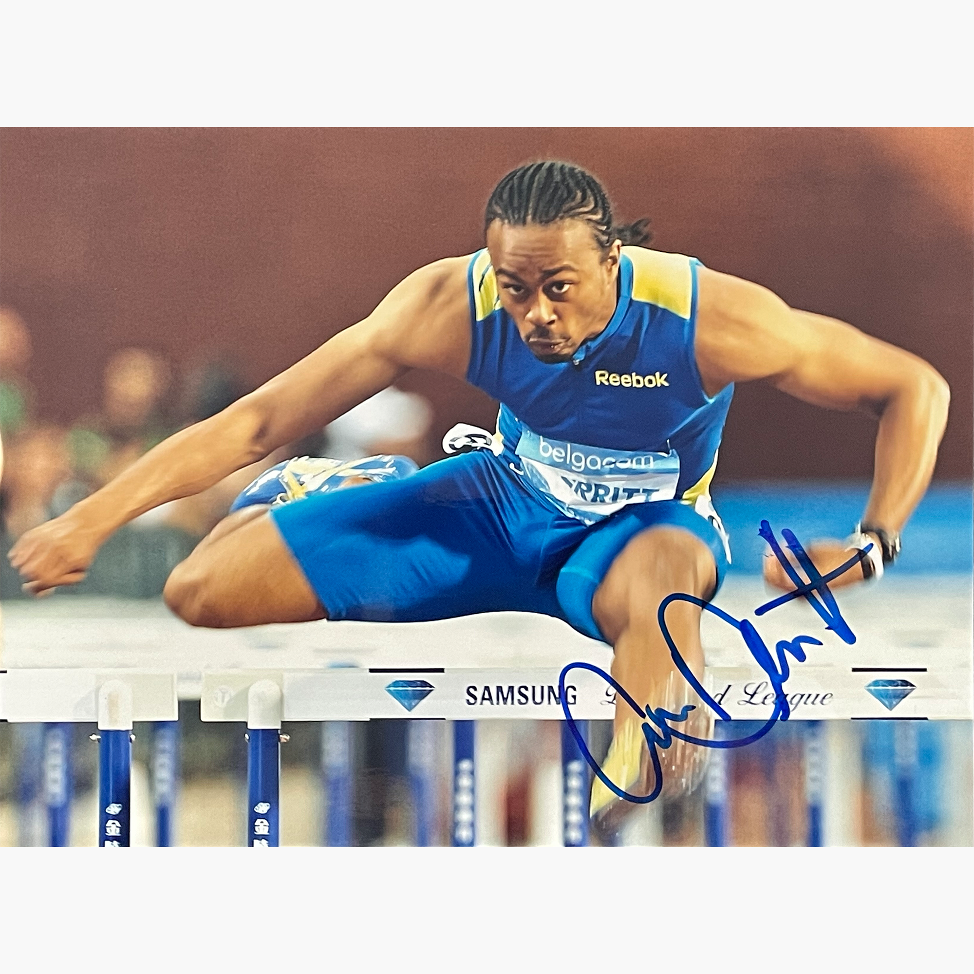Aries Merritt – Signed 20.4cm x 15cm Colour Action Photo