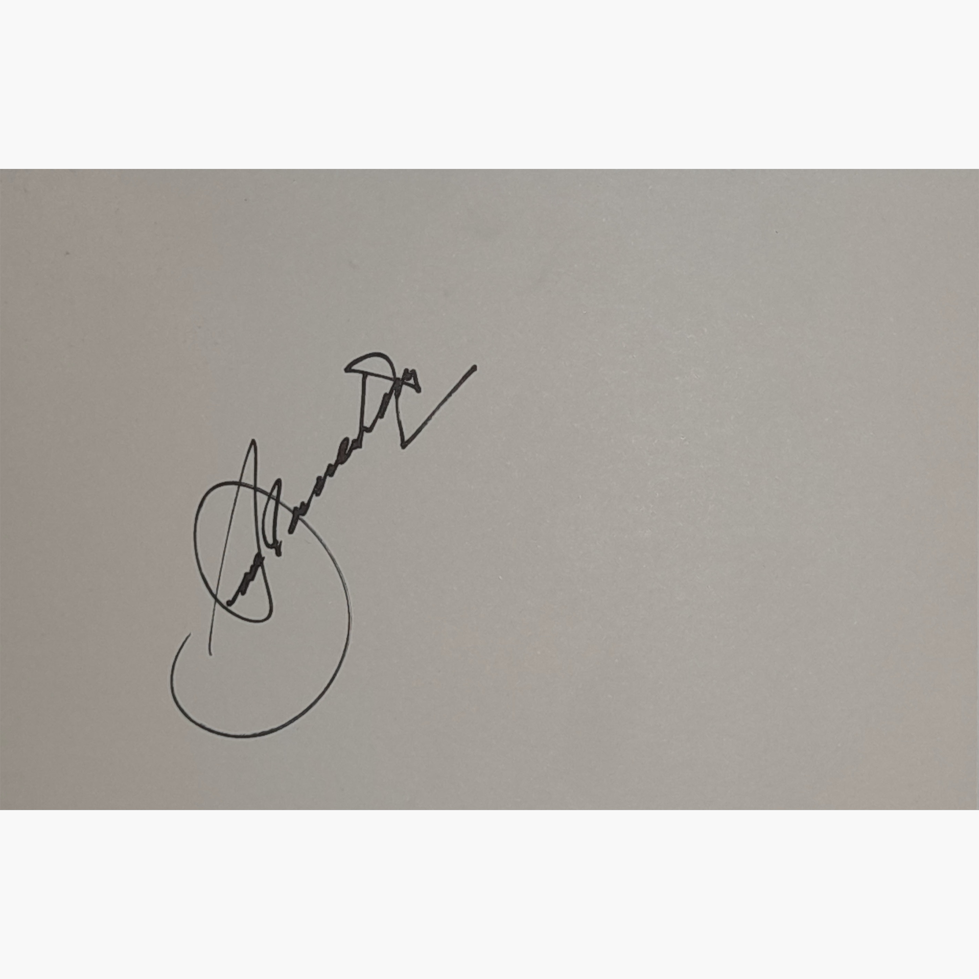 Seve Ballesteros – Signed 15cm x 10cm Plain White Card