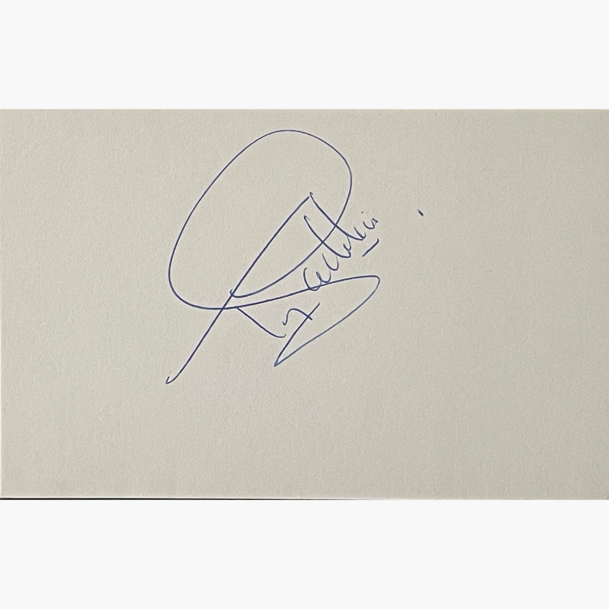 Tony Jacklin – Signed 14cm x 9cm Plain White Card