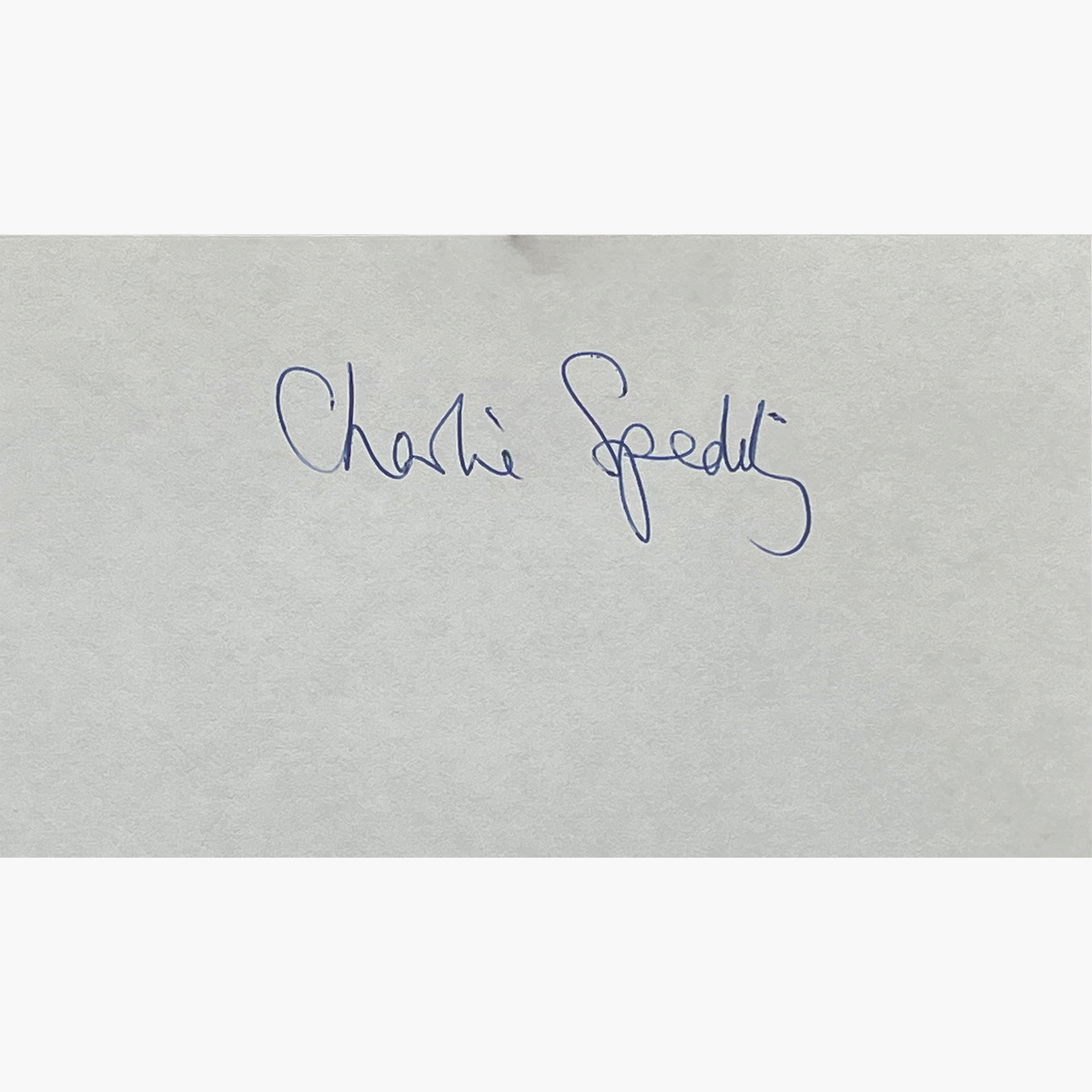 Charlie Spedding – Signed 15cm x 10cm Slip Of Paper