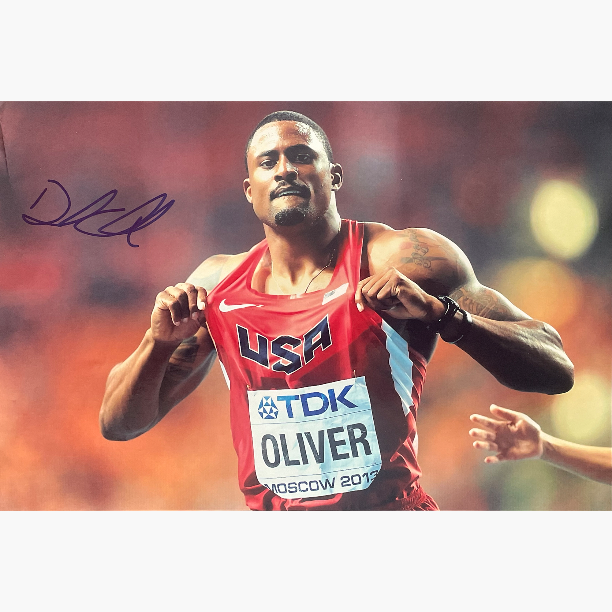 David Oliver – Signed 30.5cm x 20.5cm Colour Photo