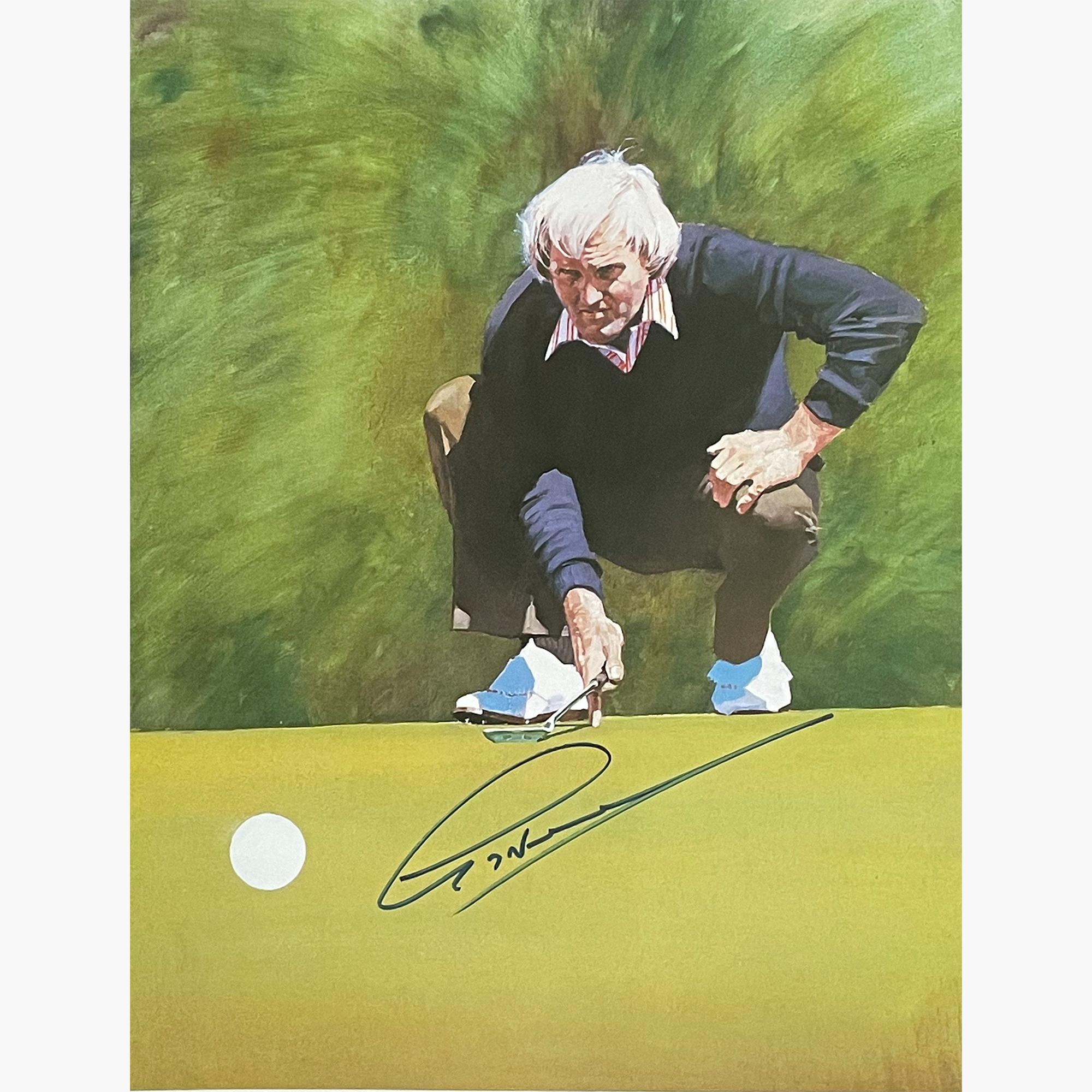 Greg Norman - Signed 26.5cm x 20.5cm Colour Action Magazine Picture