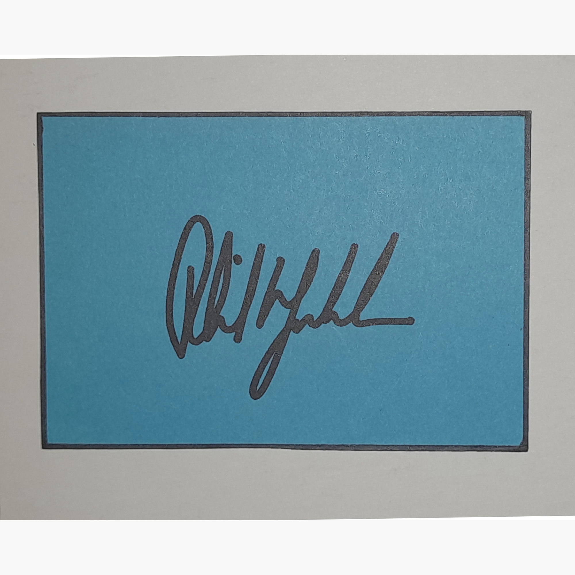 Phil Mickelson – Signed 10.5cm x 7.3cm Card