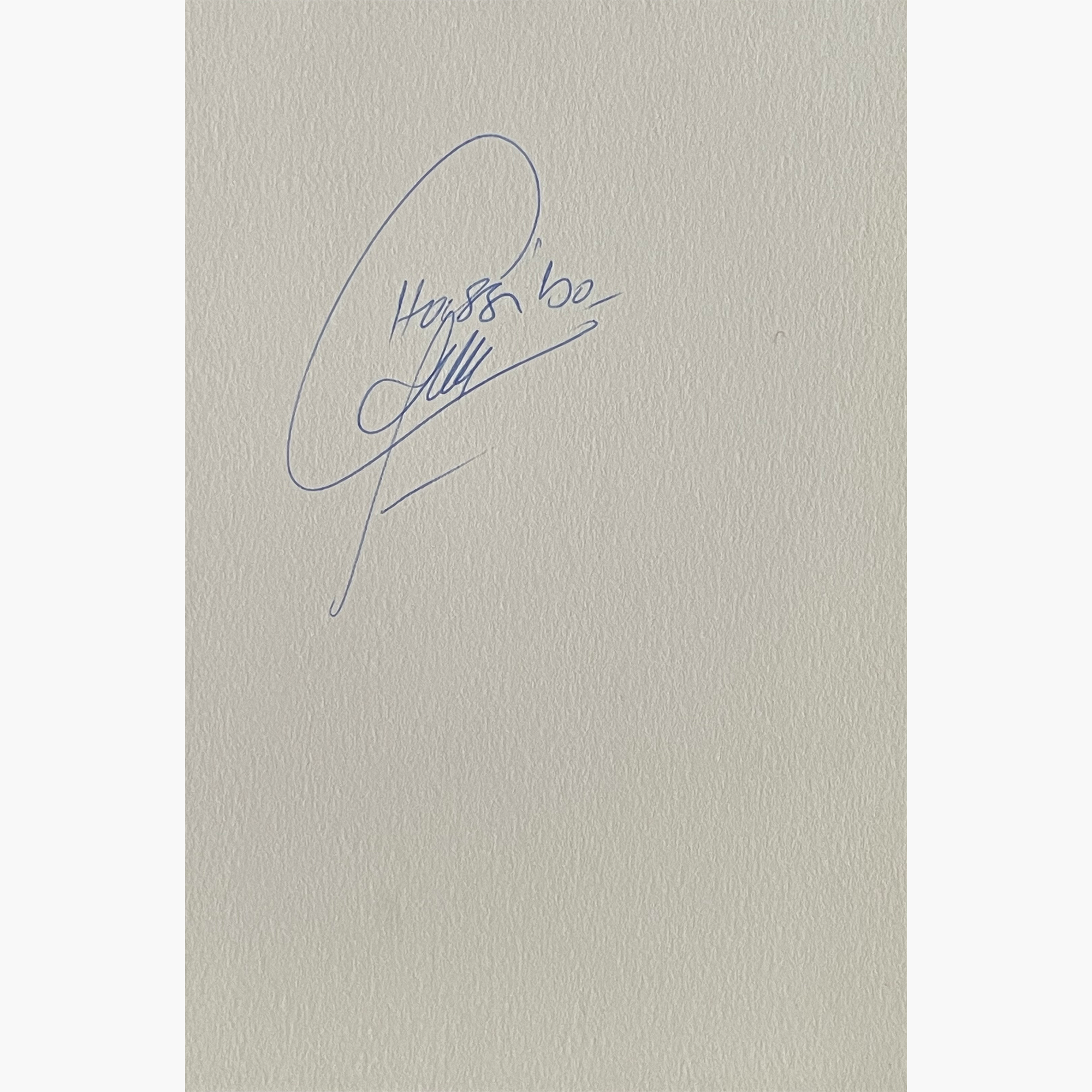 Hassiba Boulmerka – Signed 15cm x 10cm Plain White Card