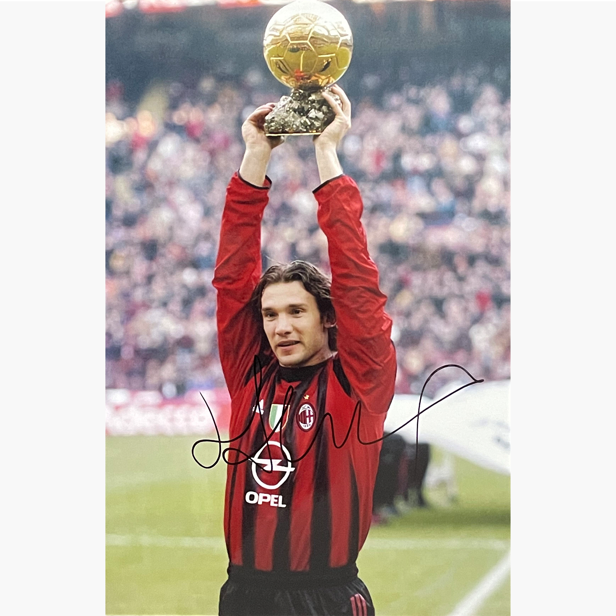 Andriy Shevchenko - Signed 30cm x 20cm Colour Photo